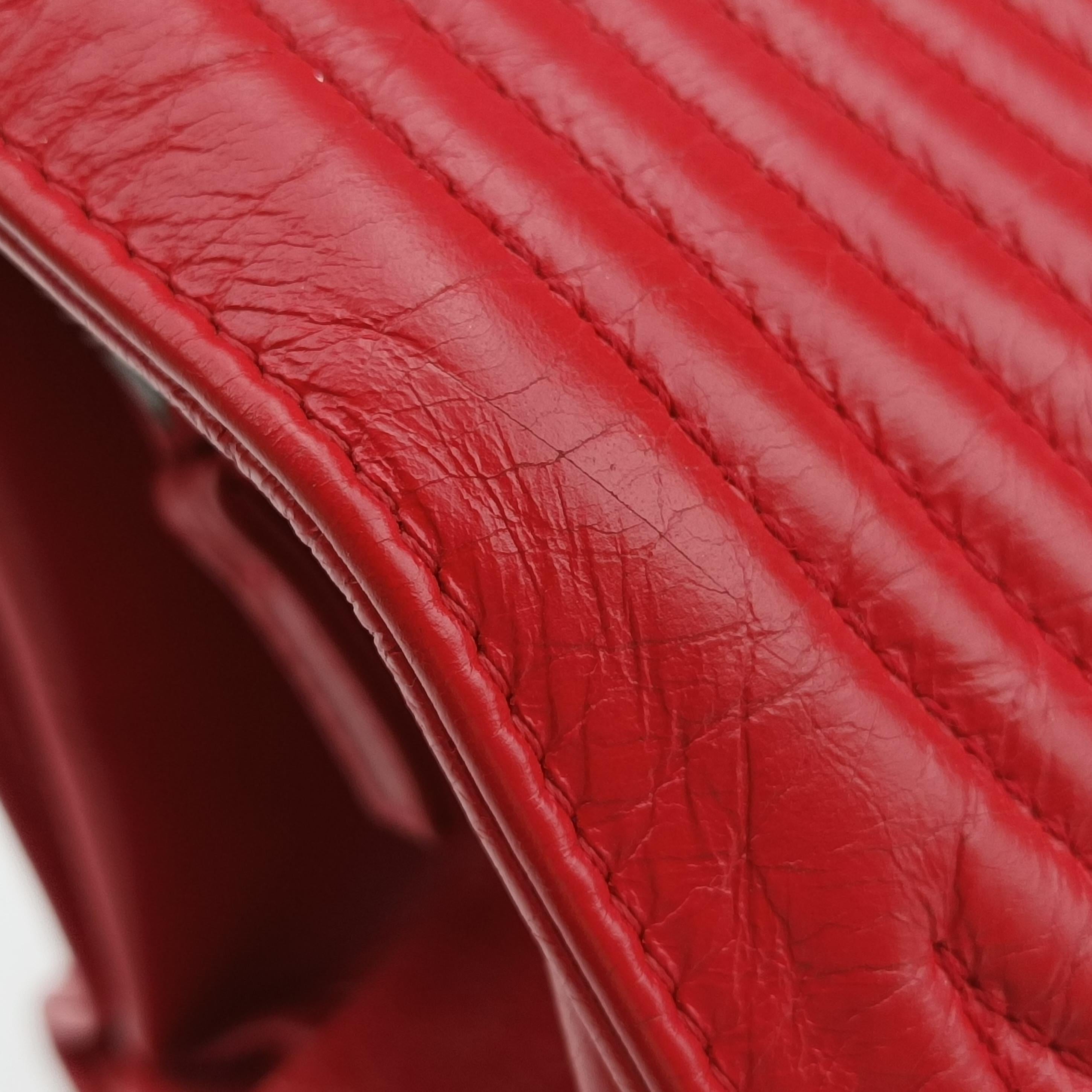 Vintage Chanel Korean Garden Red Leather A93161 shoulderbag | stylenewstar