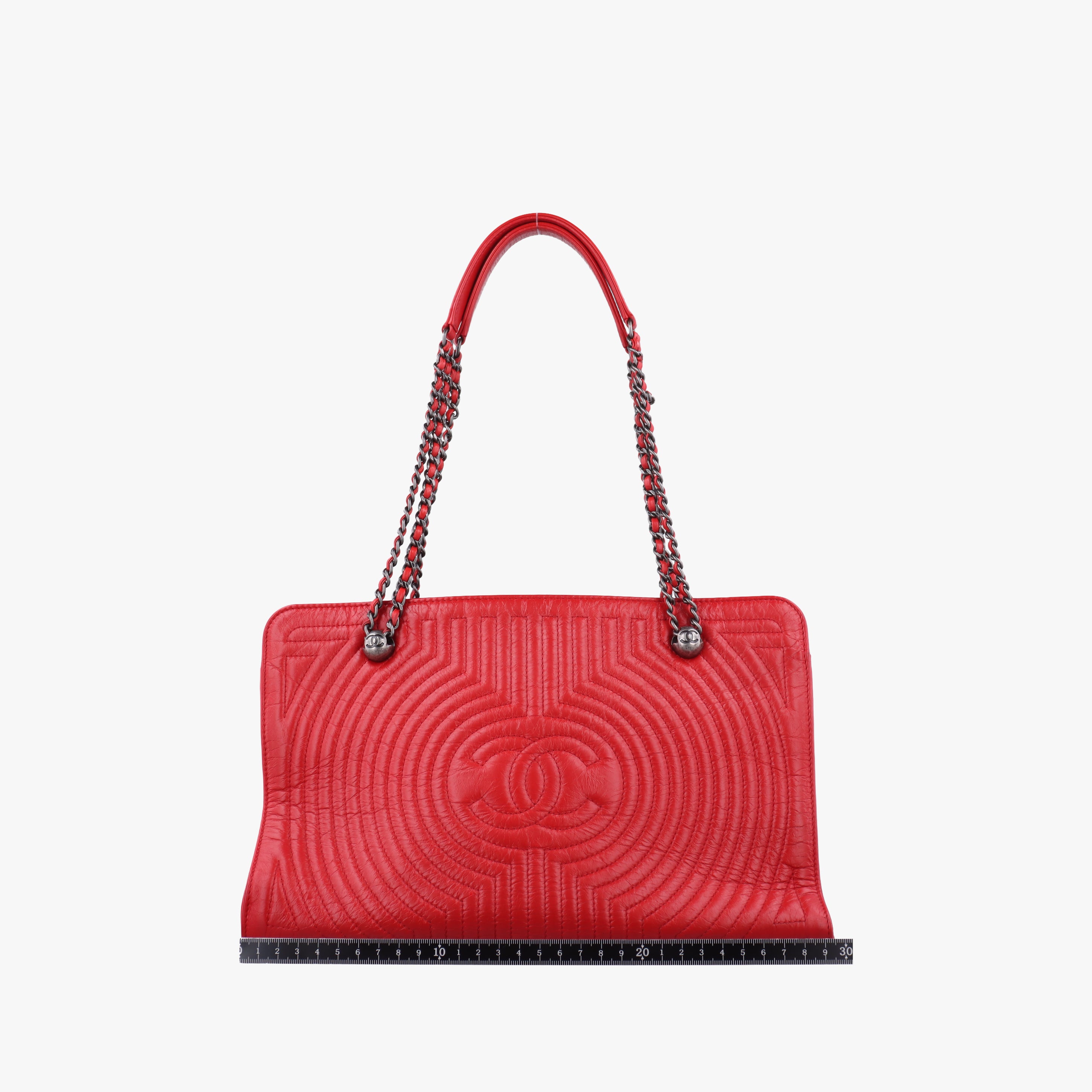 Vintage Chanel Korean Garden Red Leather A93161 shoulderbag | stylenewstar