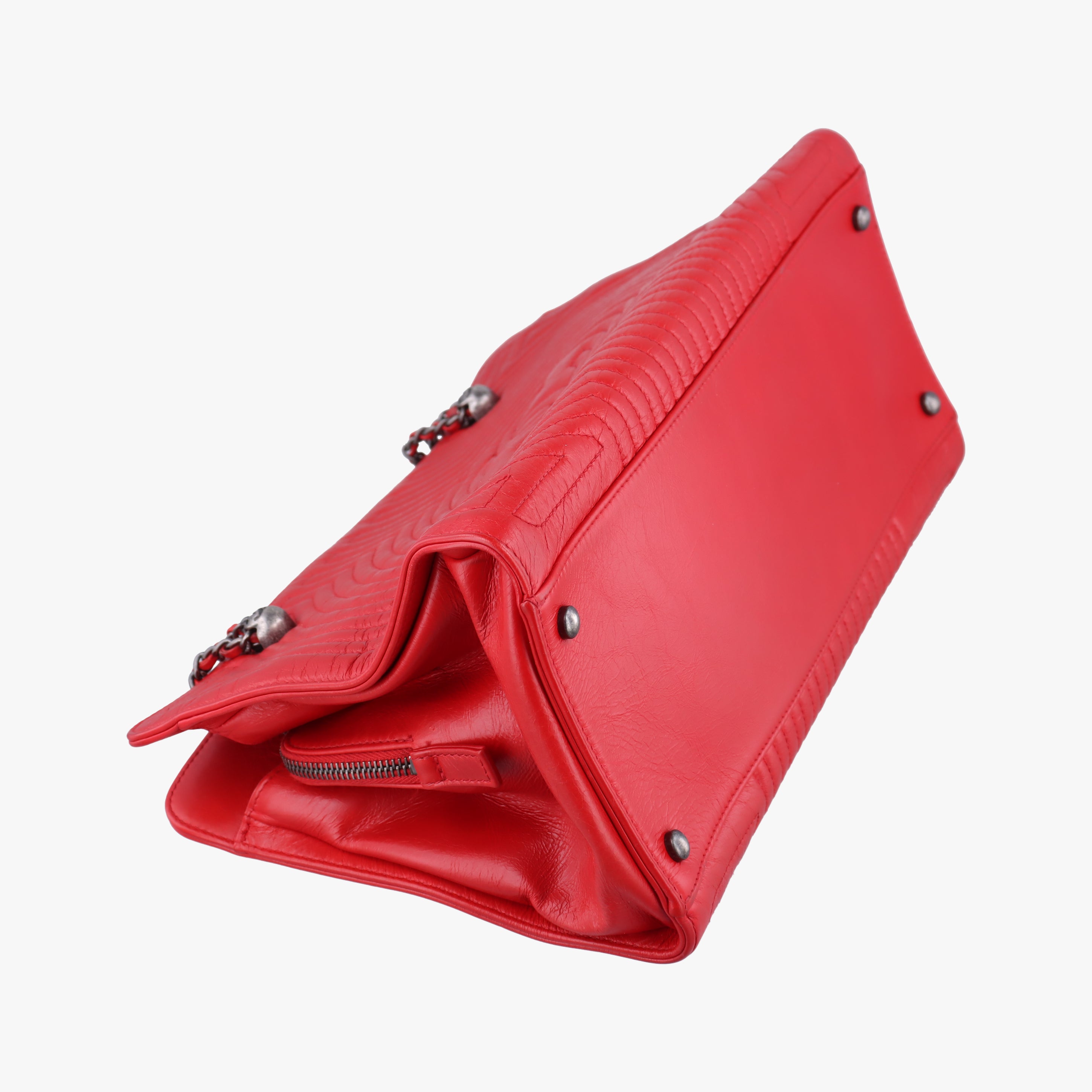 Vintage Chanel Korean Garden Red Leather A93161 shoulderbag | stylenewstar