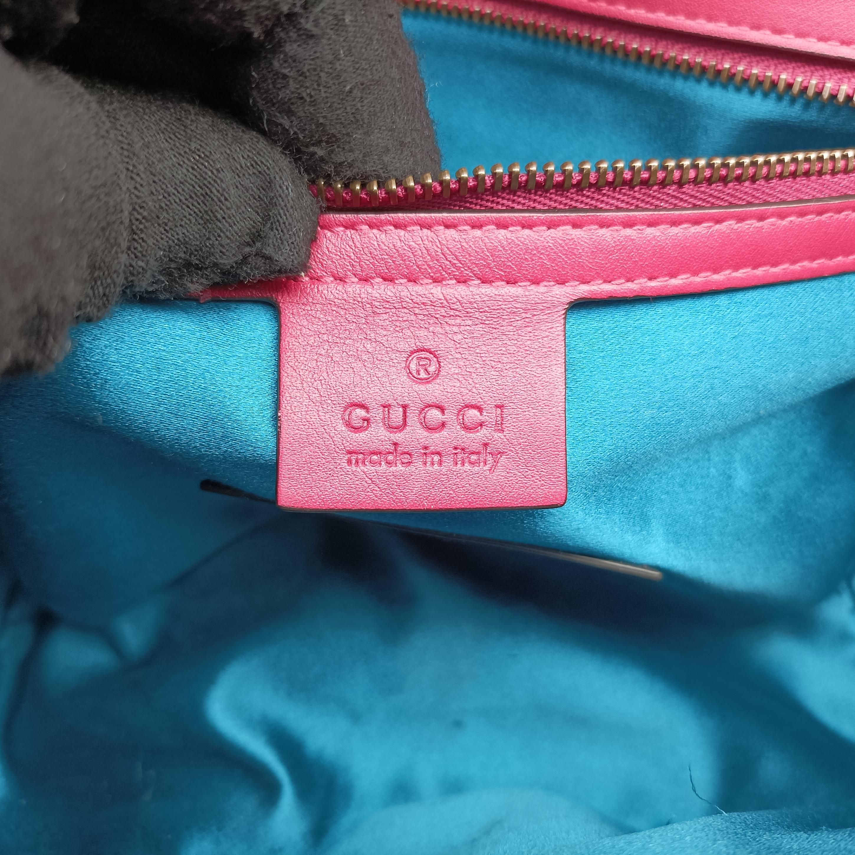 Pre-owned Gucci GG Marmont Rose Velour×Sequins 443497 shoulderbag | stylenewstar