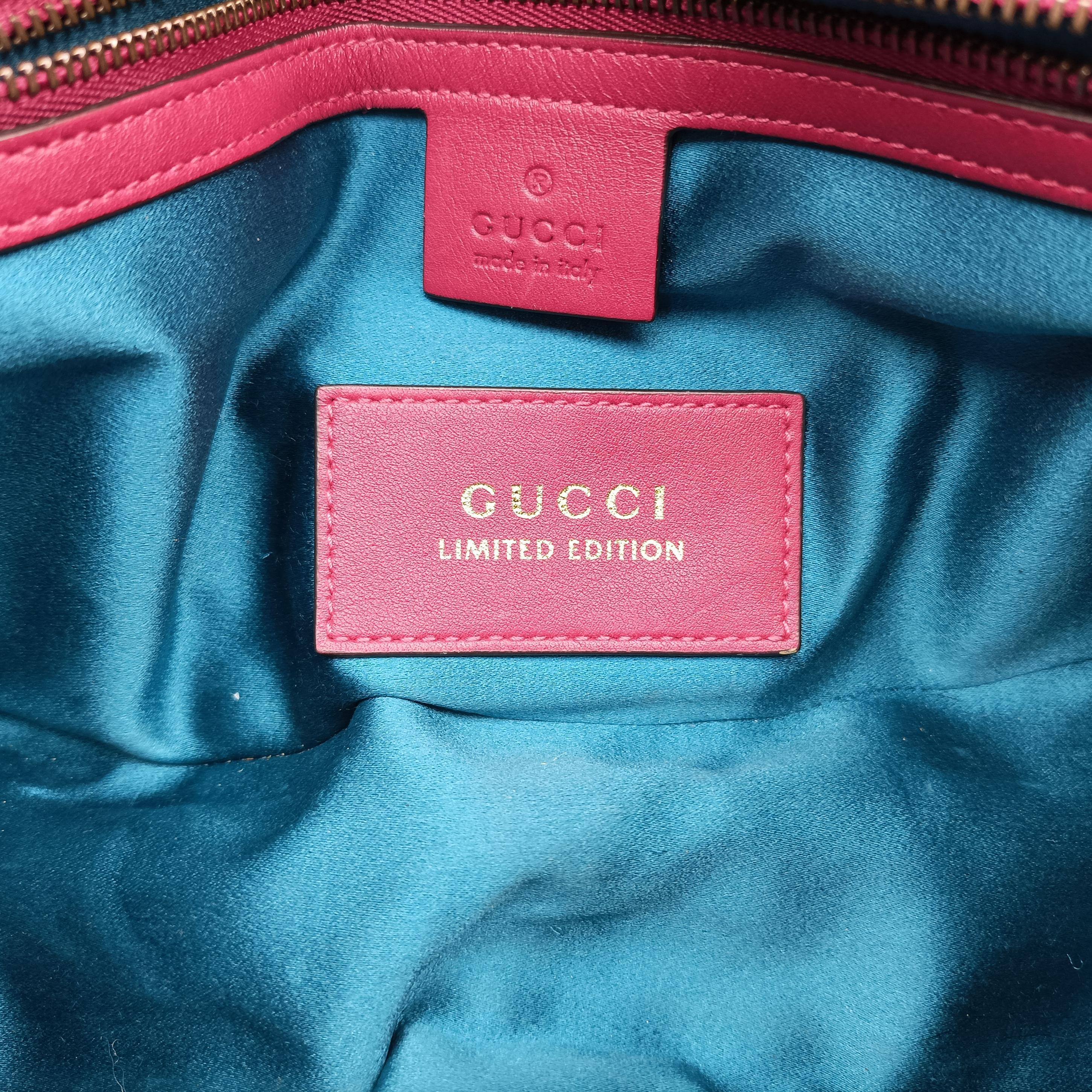 Pre-owned Gucci GG Marmont Rose Velour×Sequins 443497 shoulderbag | stylenewstar