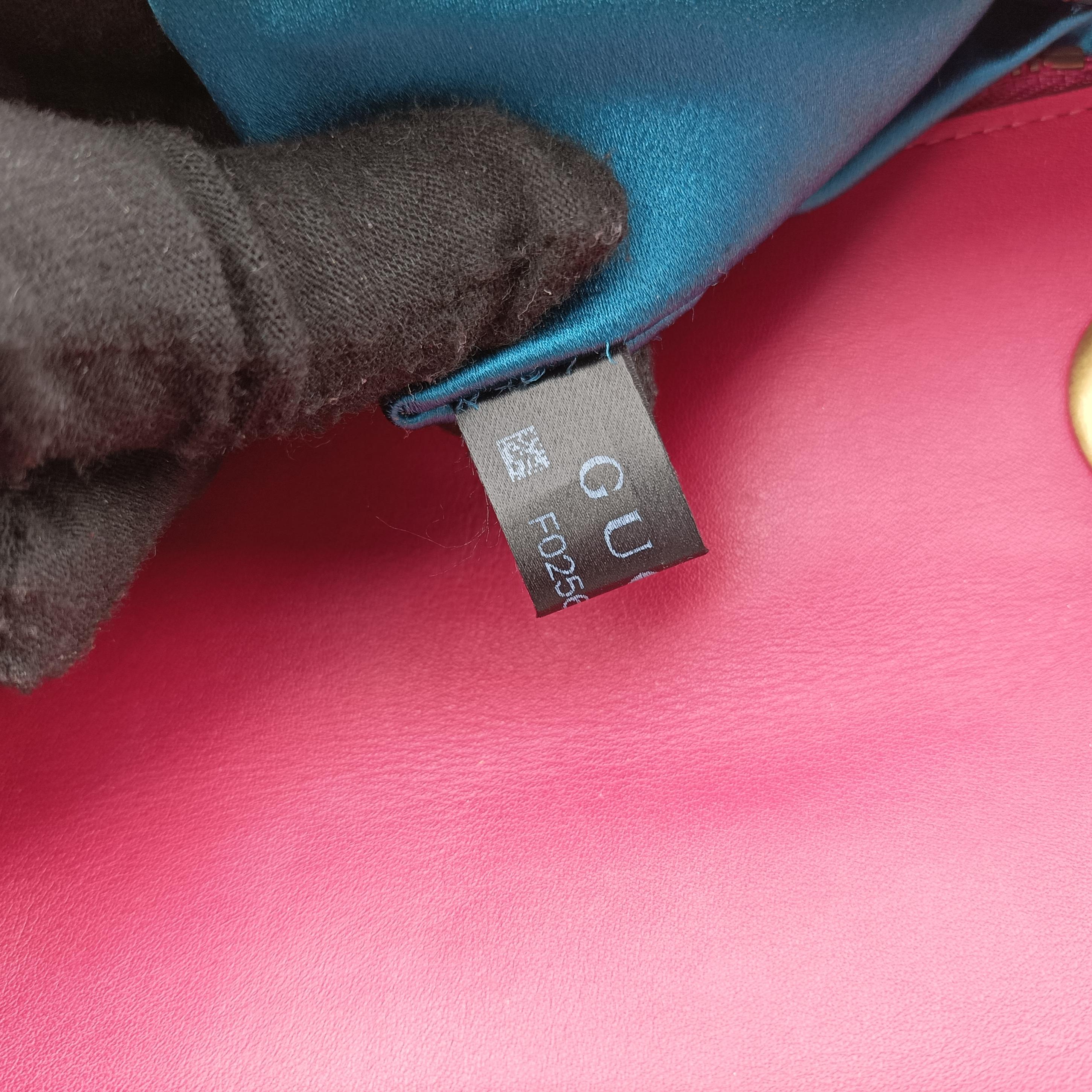 Pre-owned Gucci GG Marmont Rose Velour×Sequins 443497 shoulderbag | stylenewstar