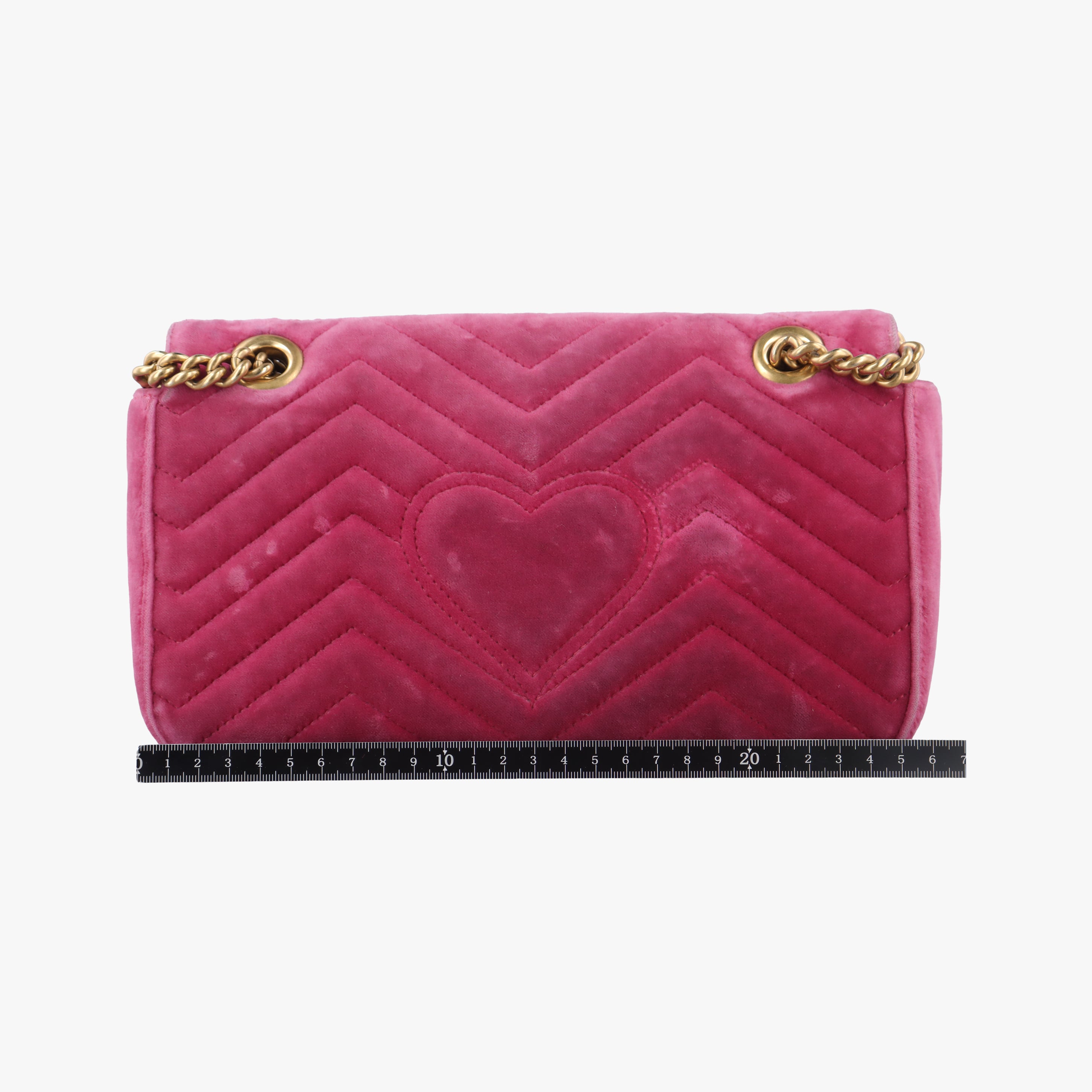 Pre-owned Gucci GG Marmont Rose Velour×Sequins 443497 shoulderbag | stylenewstar