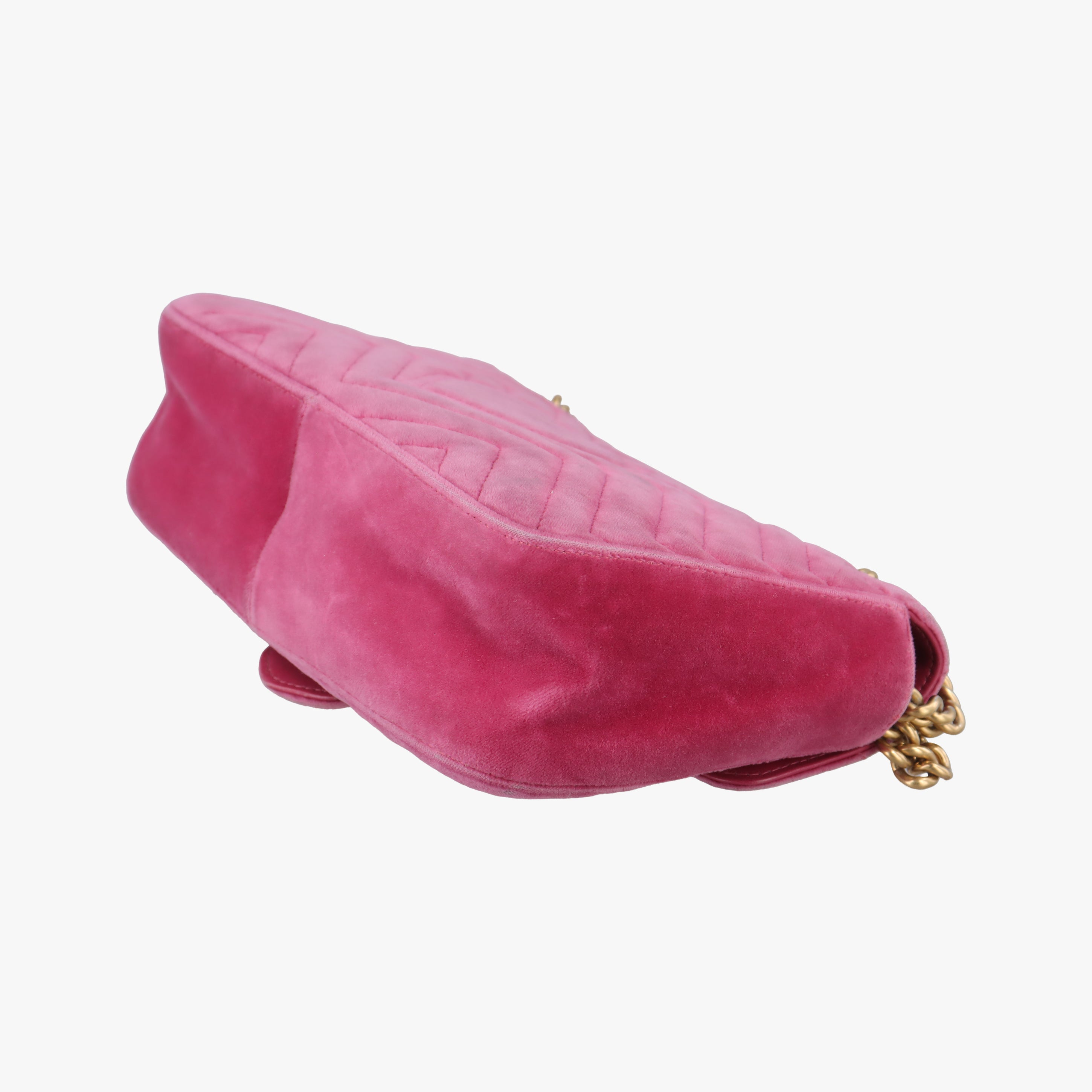 Pre-owned Gucci GG Marmont Rose Velour×Sequins 443497 shoulderbag | stylenewstar