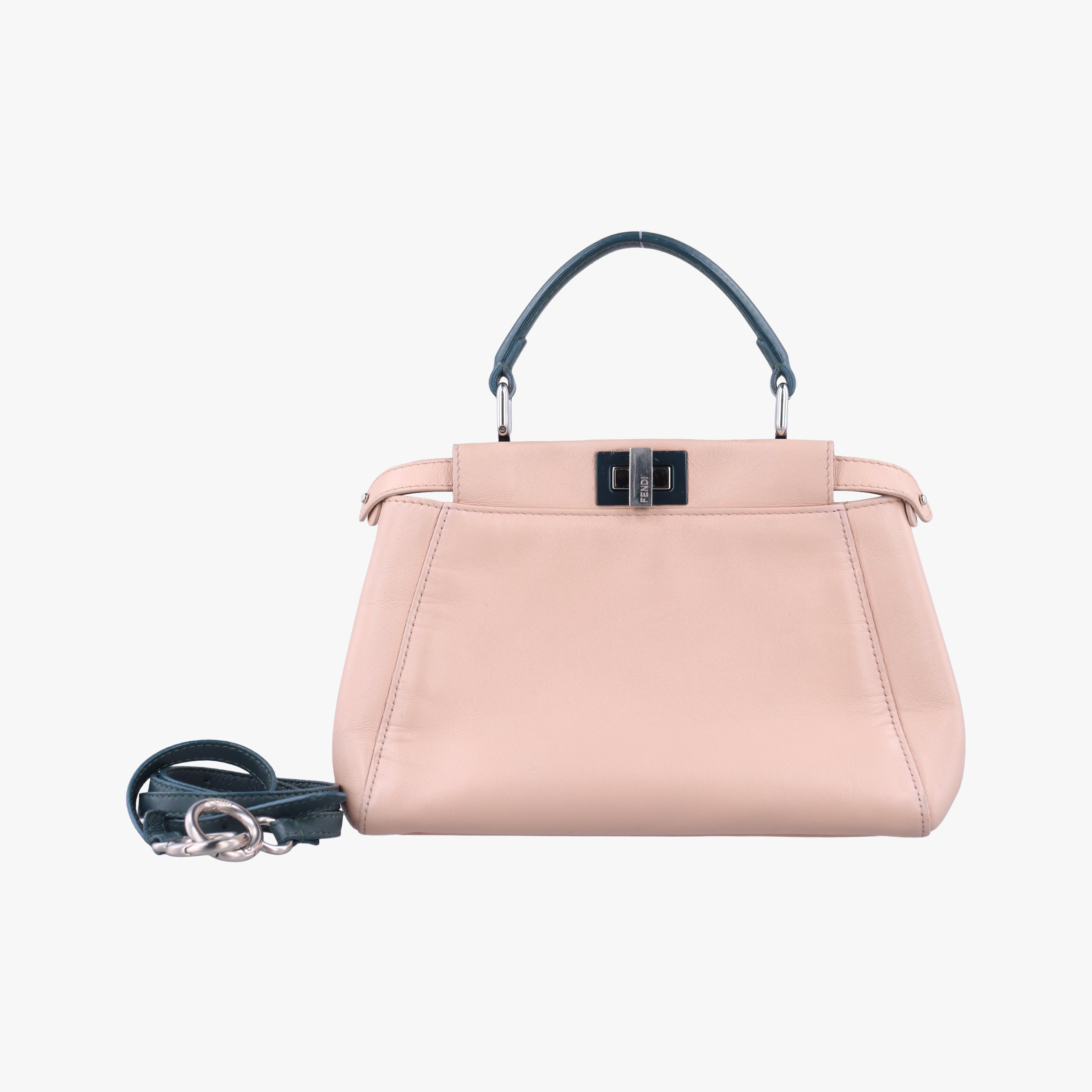 Pre-owned Fendi PEEKABOO mini Pink Leather 8BN244 shoulderbag | stylenewstar