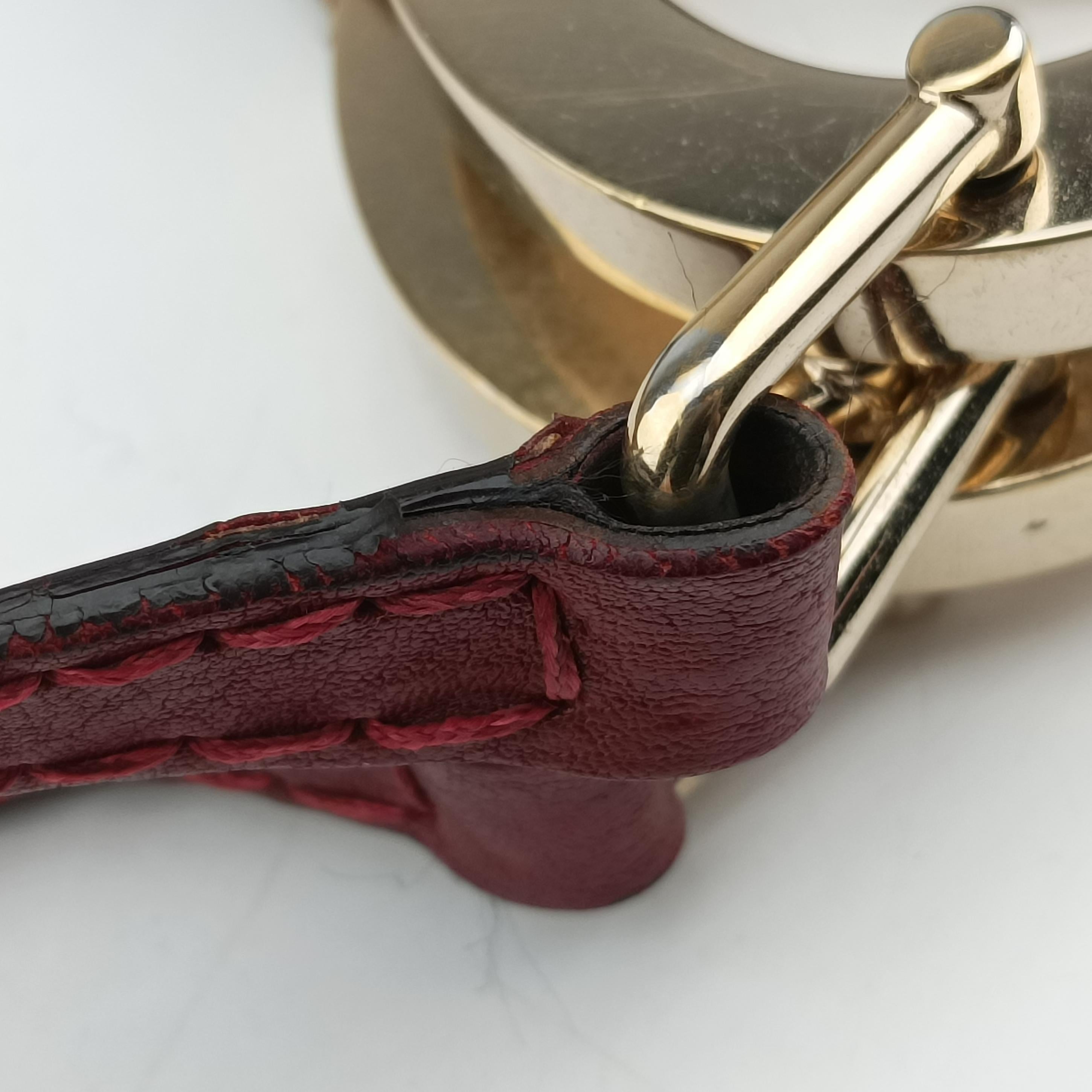 Pre-owned Gucci Charlotte Beige×Red canvas x leather 203503 shoulderbag | stylenewstar