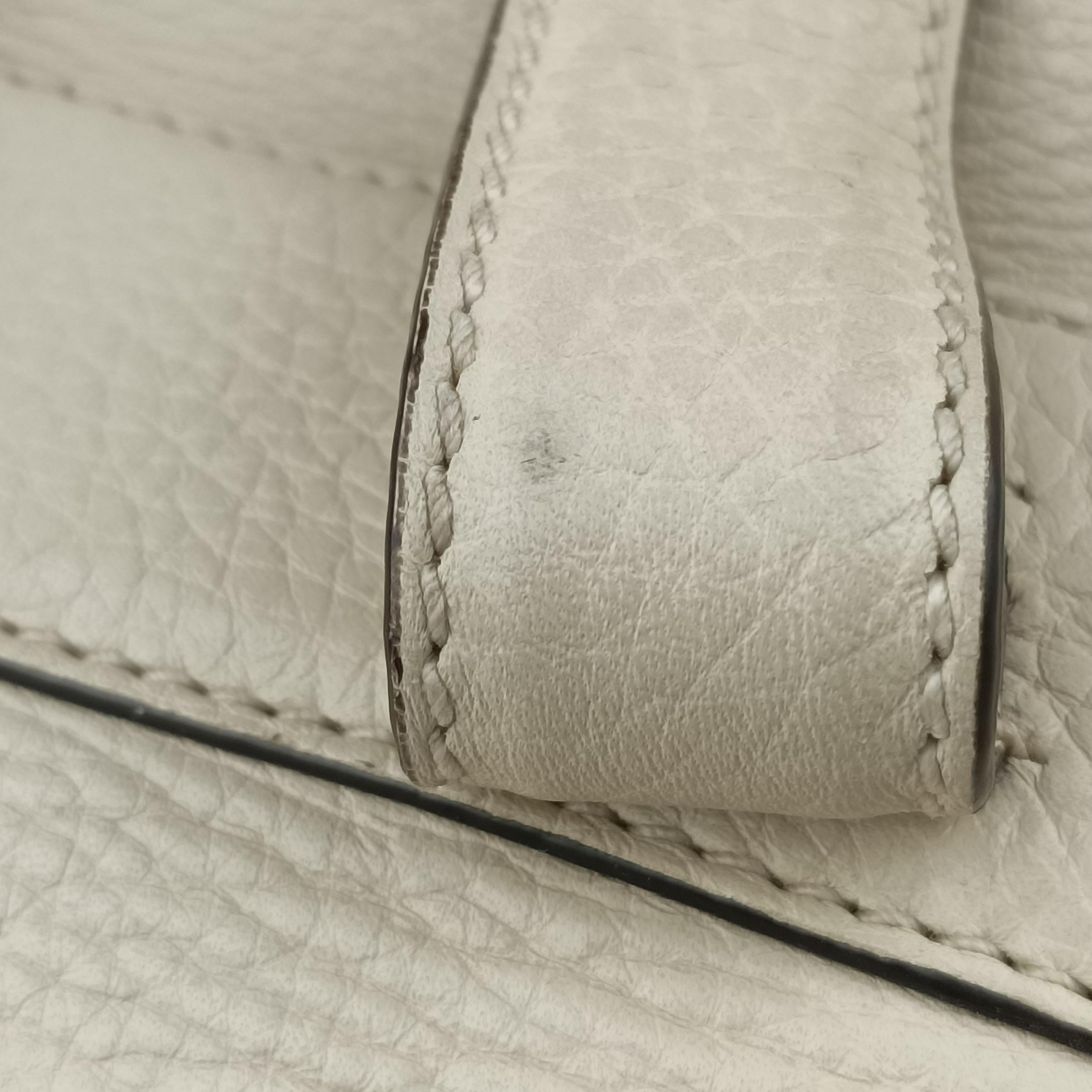 Pre-owned Gucci Bamboo fringe tassel White Leather 370833 backpack/rucksack | stylenewstar