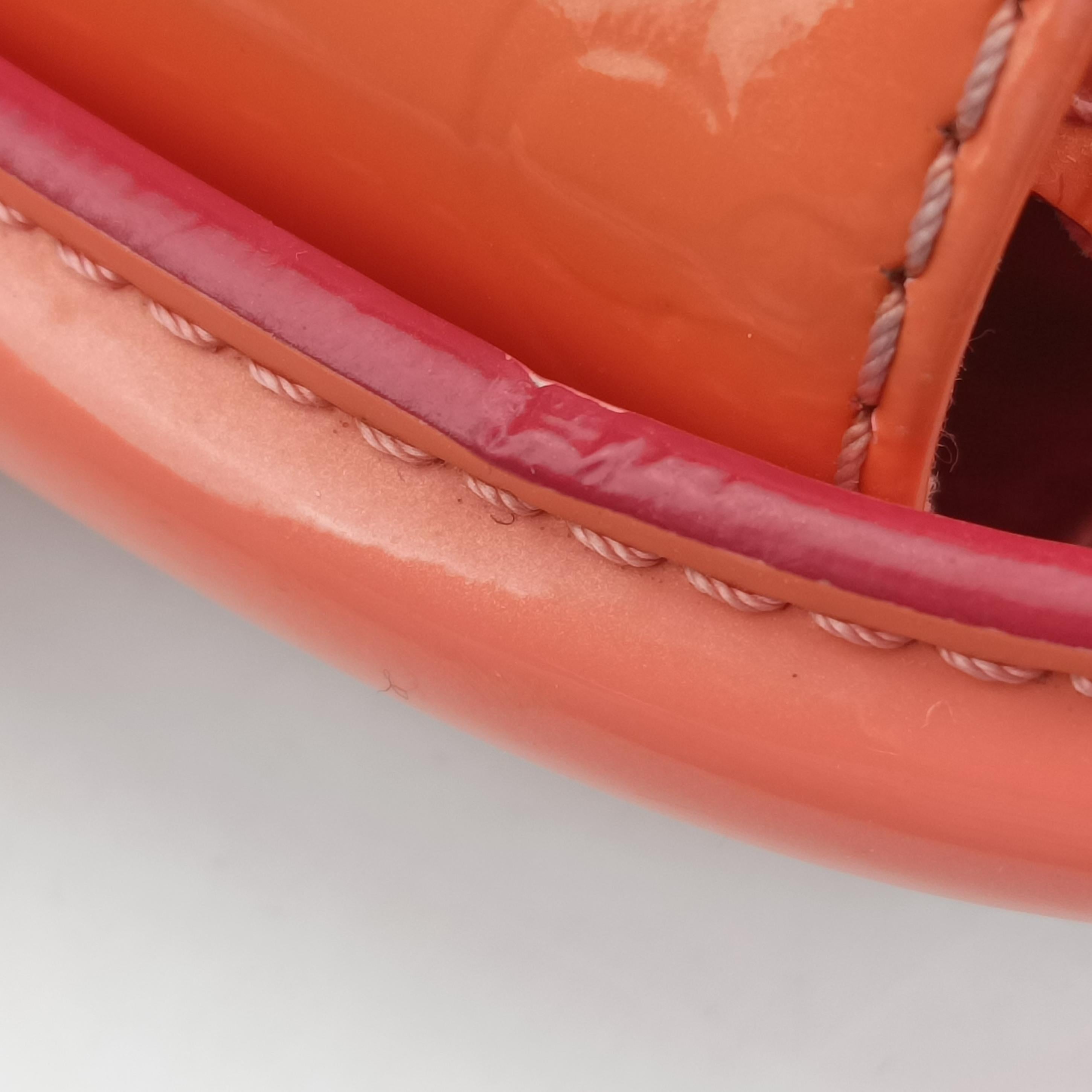 Pre-owned Louis Vuitton PASADENA poppy petal Vernis M90949 shoulderbag | stylenewstar