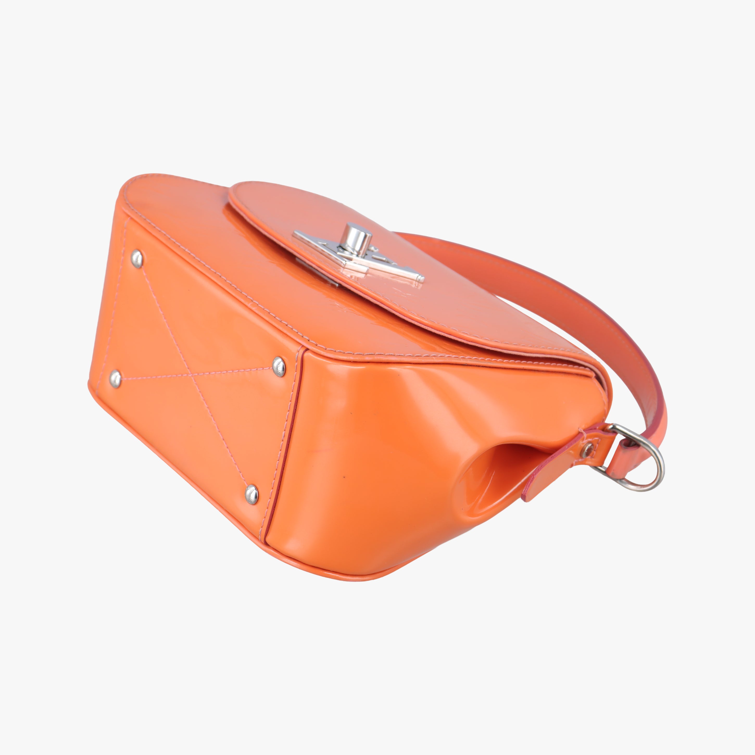 Pre-owned Louis Vuitton PASADENA poppy petal Vernis M90949 shoulderbag | stylenewstar