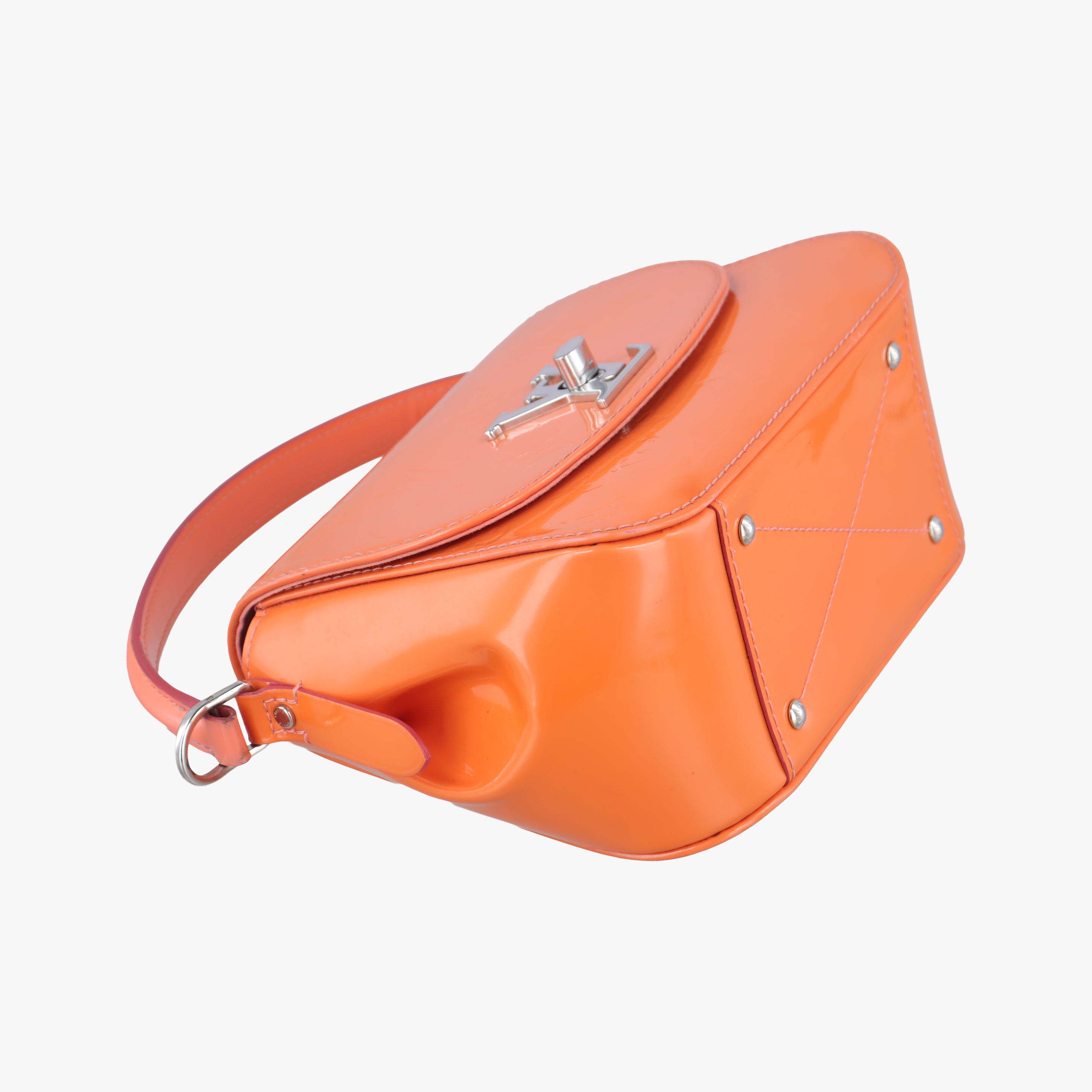 Pre-owned Louis Vuitton PASADENA poppy petal Vernis M90949 shoulderbag | stylenewstar