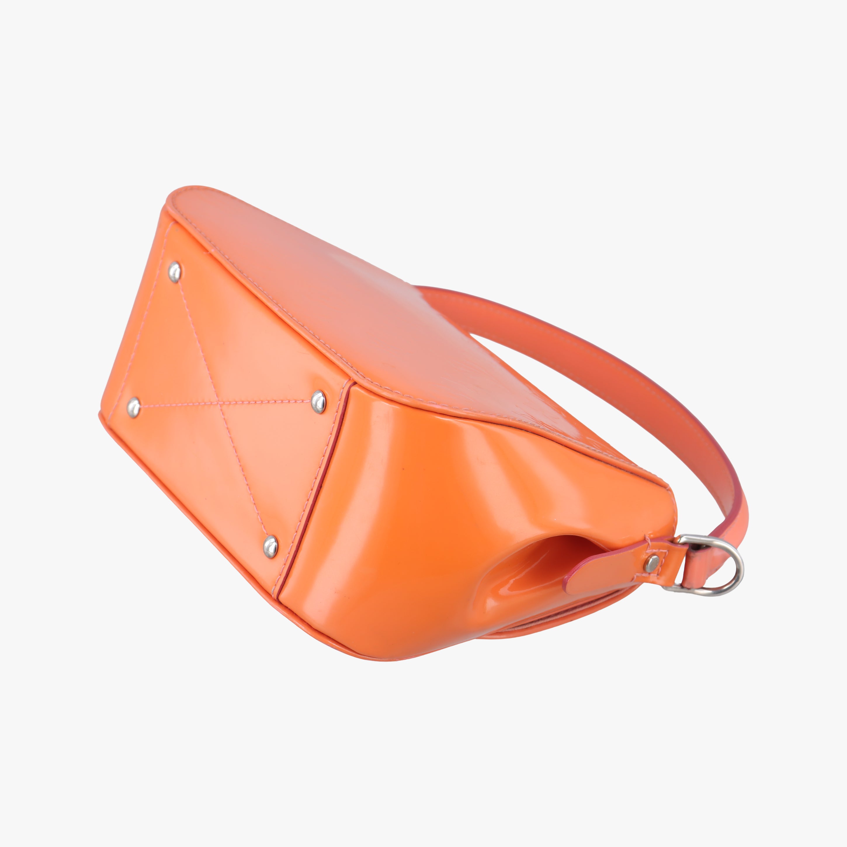 Pre-owned Louis Vuitton PASADENA poppy petal Vernis M90949 shoulderbag | stylenewstar