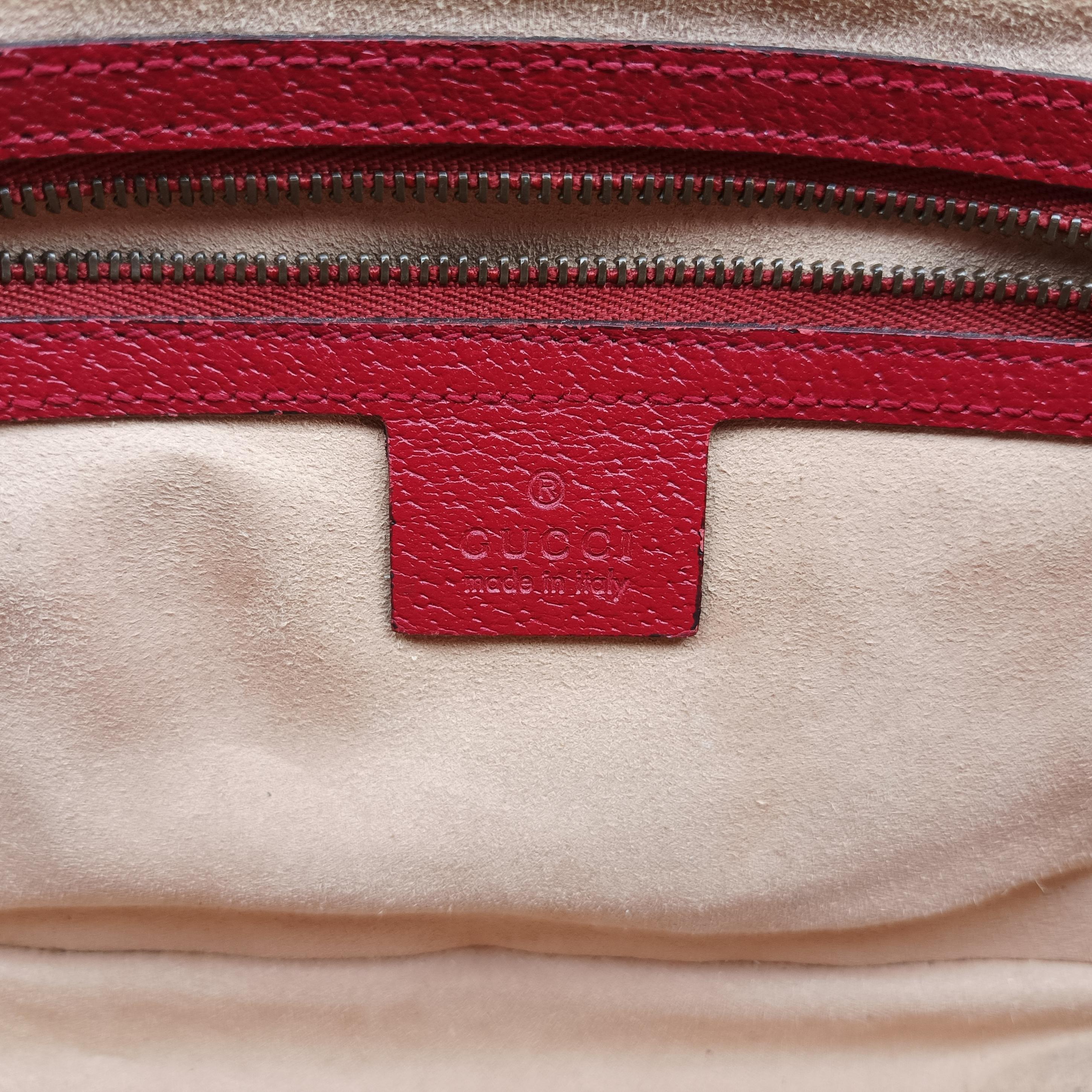 Vintage Gucci Queen Margaret beige×Multicolour PVC coated canvas×Leather 476541 shoulderbag | stylenewstar