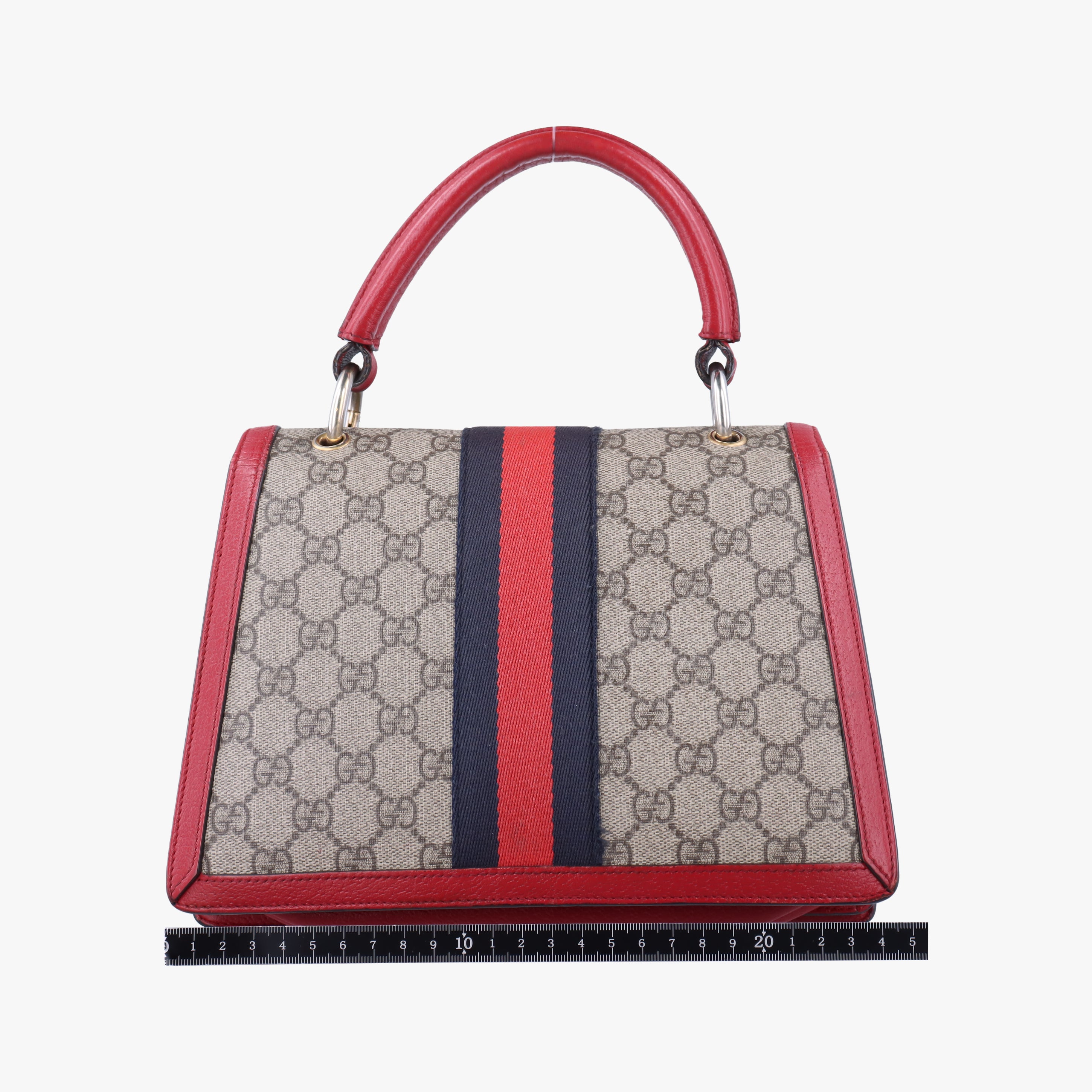 Vintage Gucci Queen Margaret beige×Multicolour PVC coated canvas×Leather 476541 shoulderbag | stylenewstar