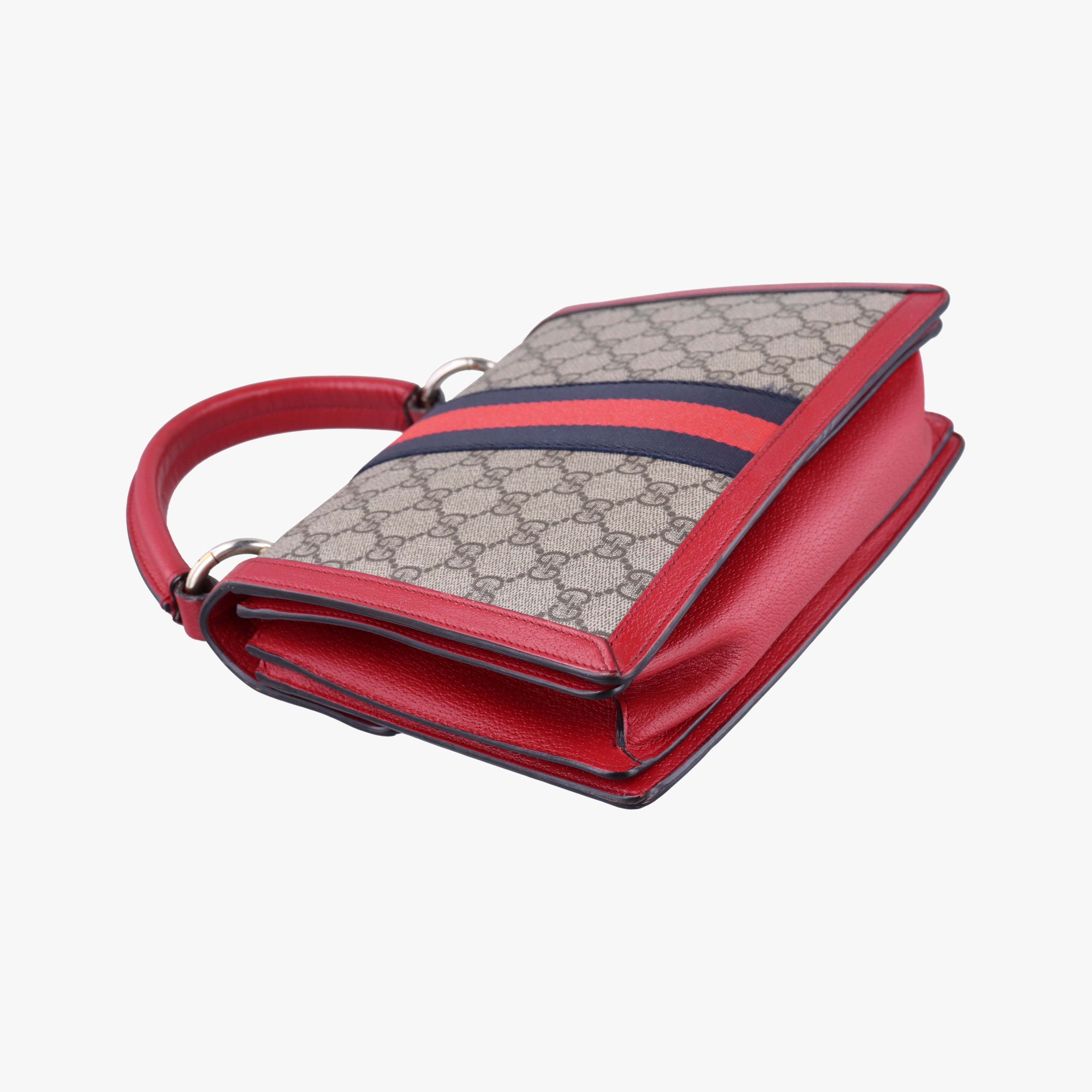 Vintage Gucci Queen Margaret beige×Multicolour PVC coated canvas×Leather 476541 shoulderbag | stylenewstar