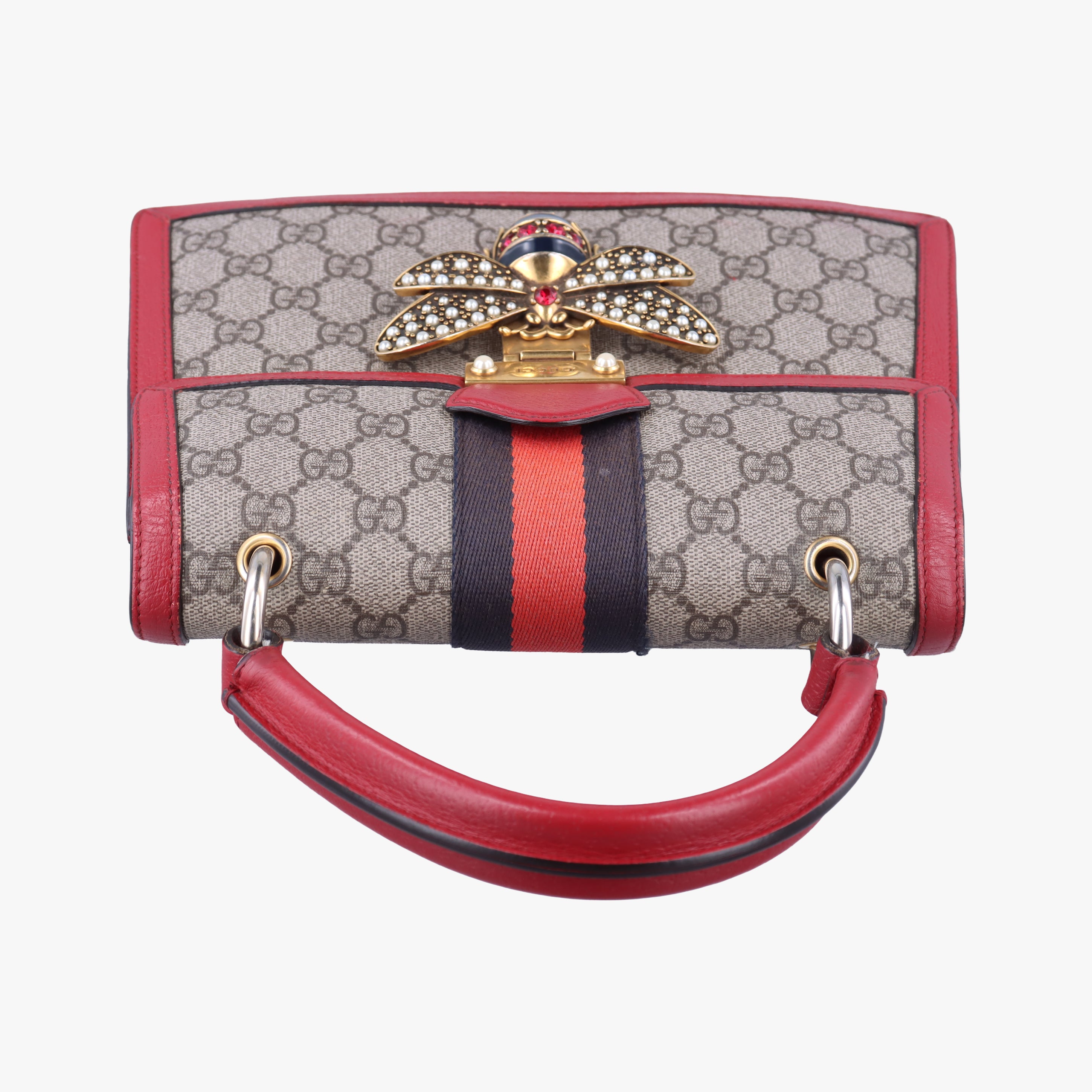 Vintage Gucci Queen Margaret beige×Multicolour PVC coated canvas×Leather 476541 shoulderbag | stylenewstar