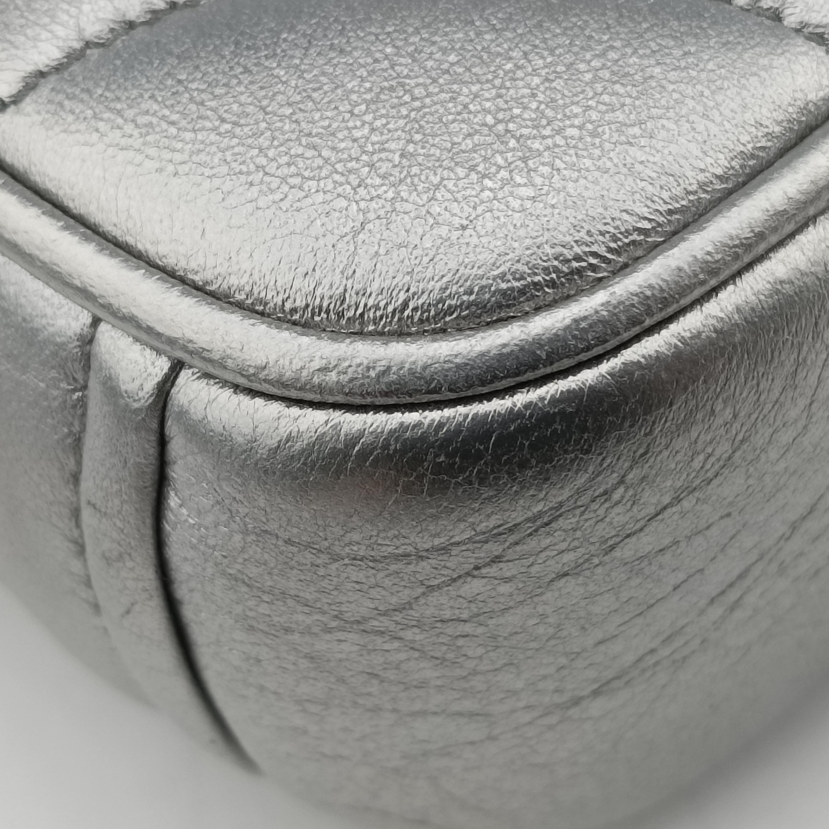 Pre-owned Prada Diagramme Silver Leather 1BD108 shoulderbag | stylenewstar