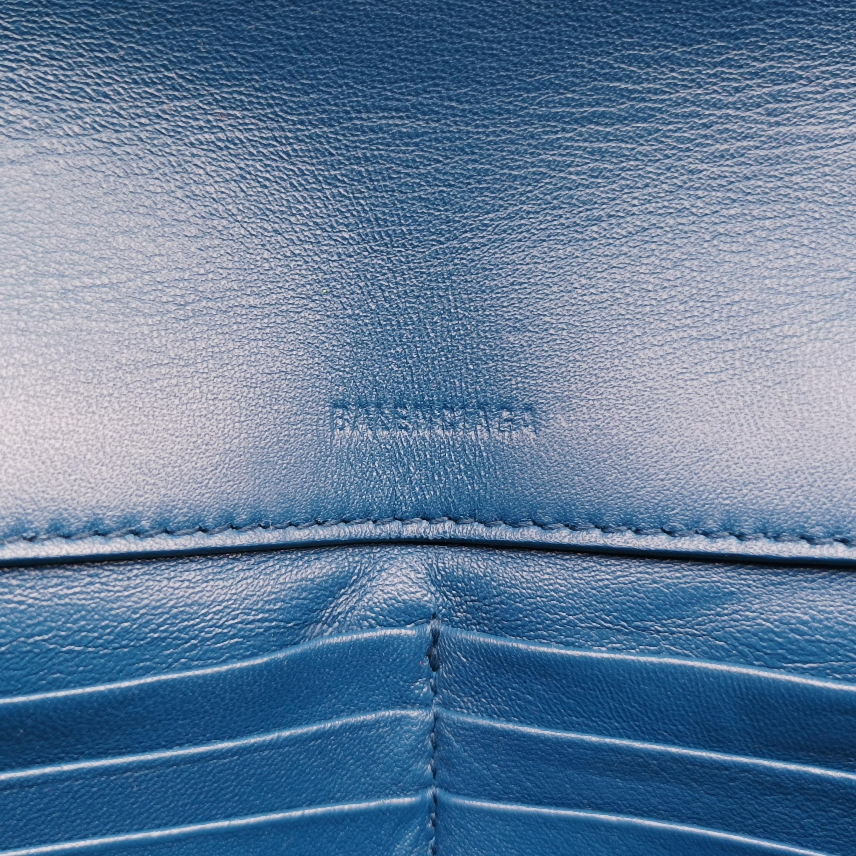 Pre-owned Balenciaga BB logo Navy Velour  shoulderbag | stylenewstar