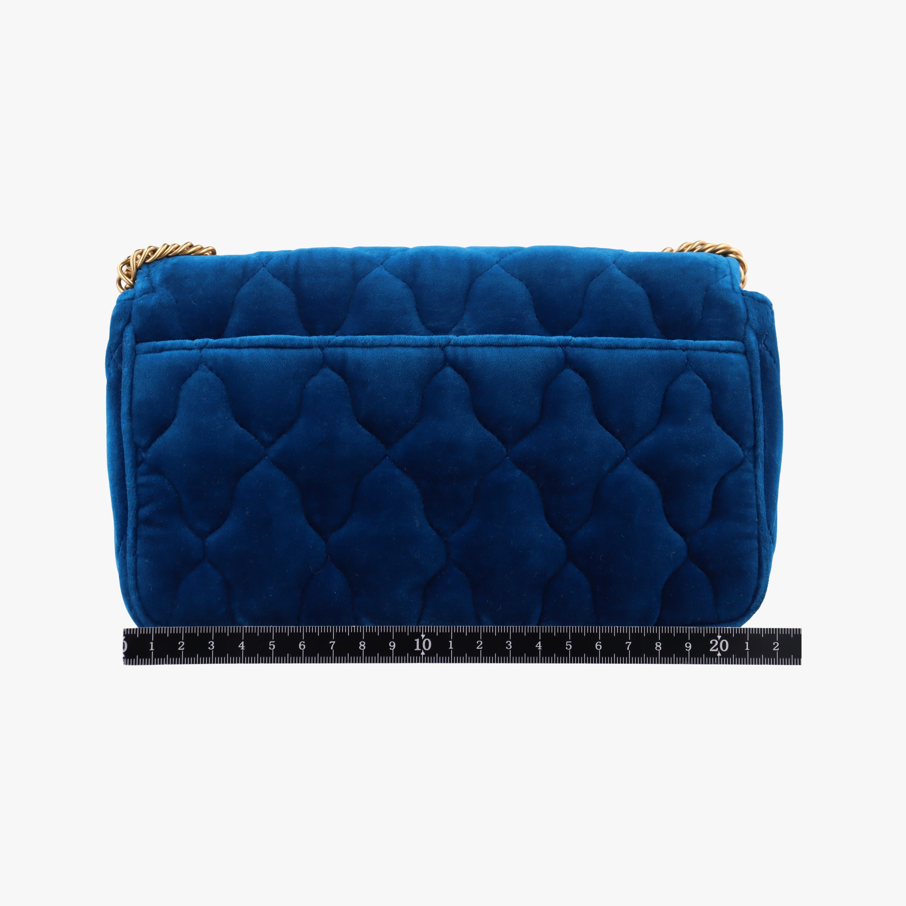 Pre-owned Balenciaga BB logo Navy Velour  shoulderbag | stylenewstar