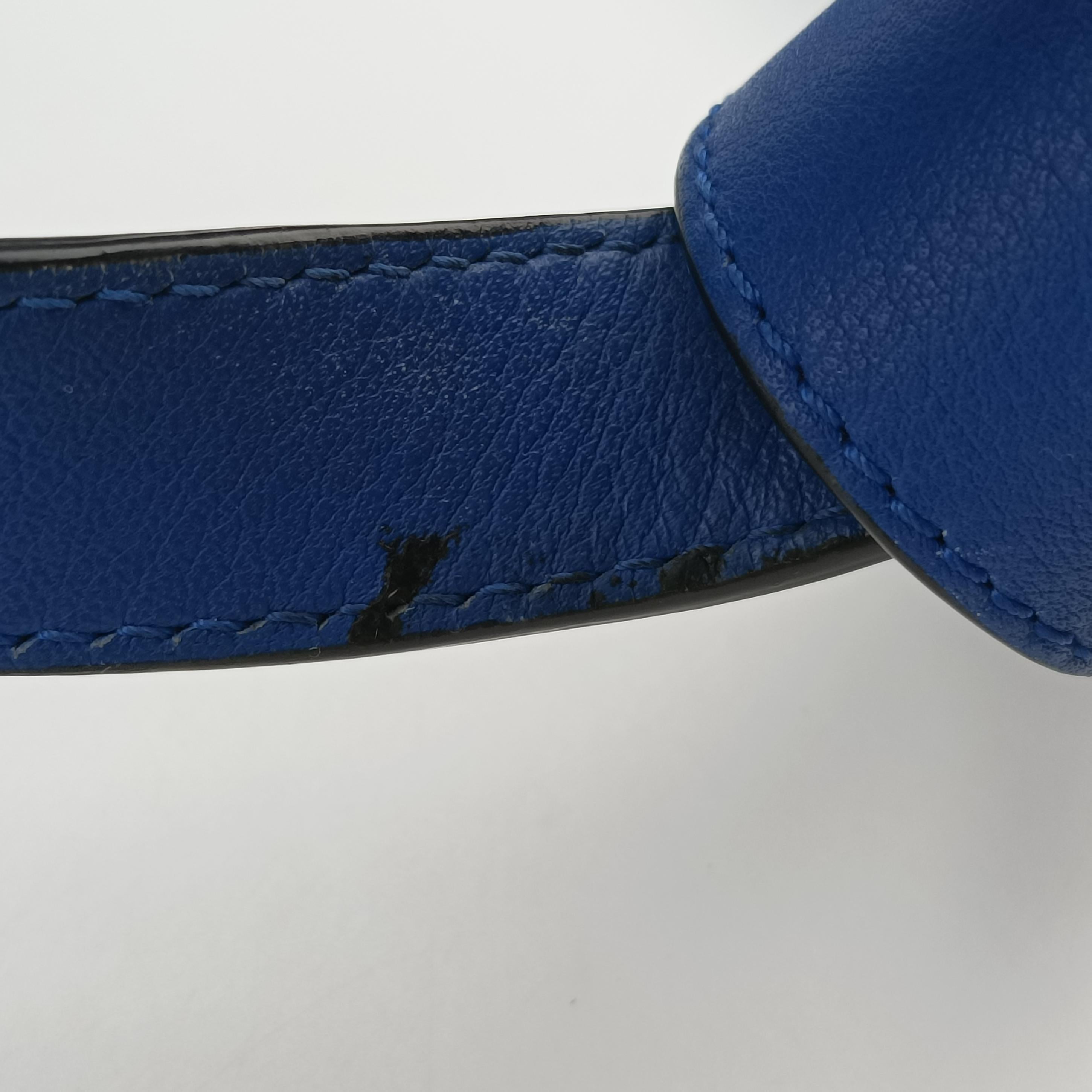 Pre-owned Loewe Hammock Blue Leather  shoulderbag | stylenewstar
