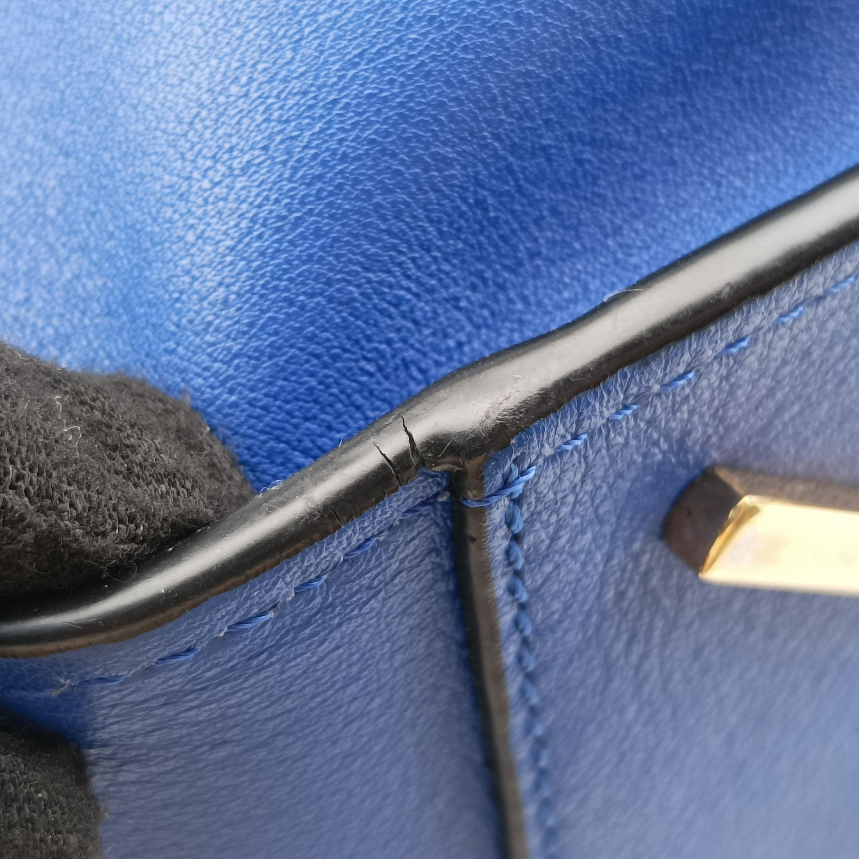 Pre-owned Loewe Hammock Blue Leather  shoulderbag | stylenewstar