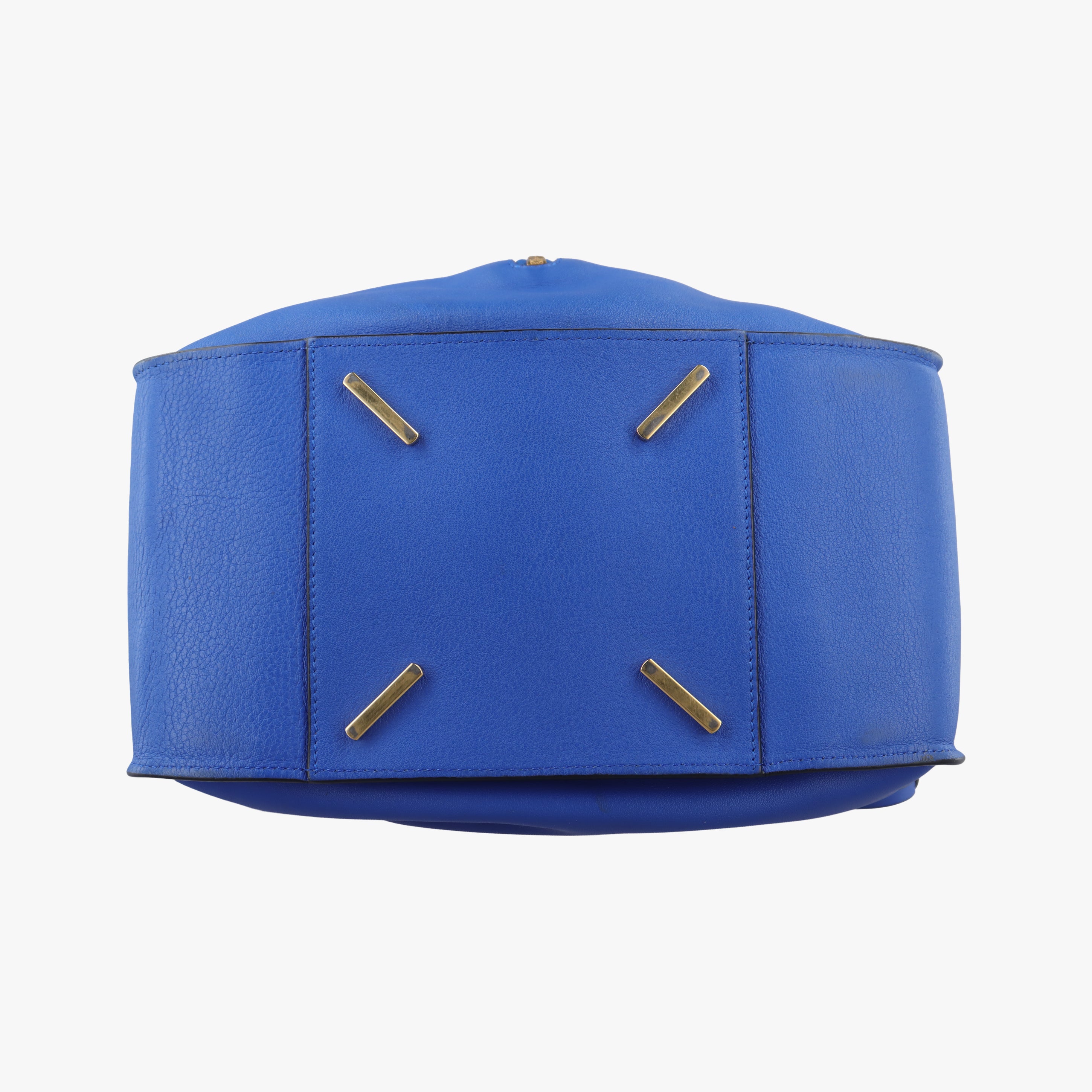 Pre-owned Loewe Hammock Blue Leather  shoulderbag | stylenewstar