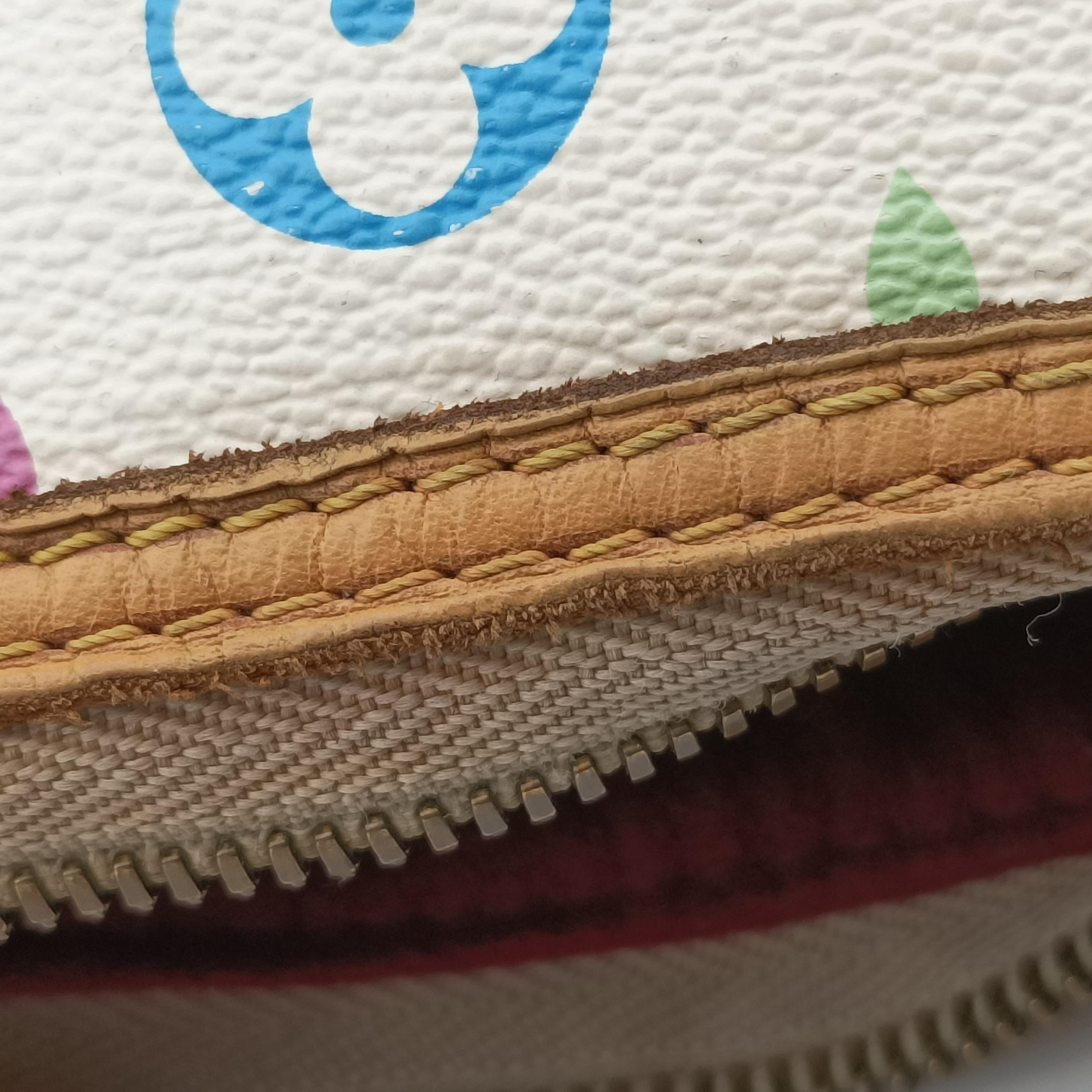 Vintage Louis Vuitton GRETA white Monogram Multicolor M40195 shoulderbag | stylenewstar