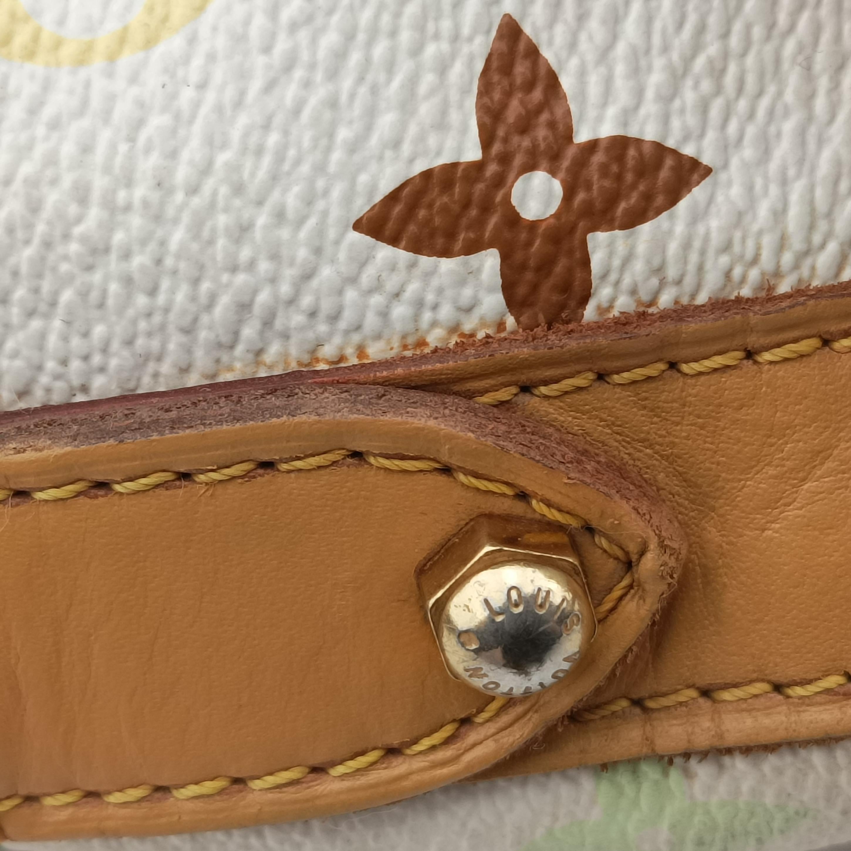 Vintage Louis Vuitton GRETA white Monogram Multicolor M40195 shoulderbag | stylenewstar