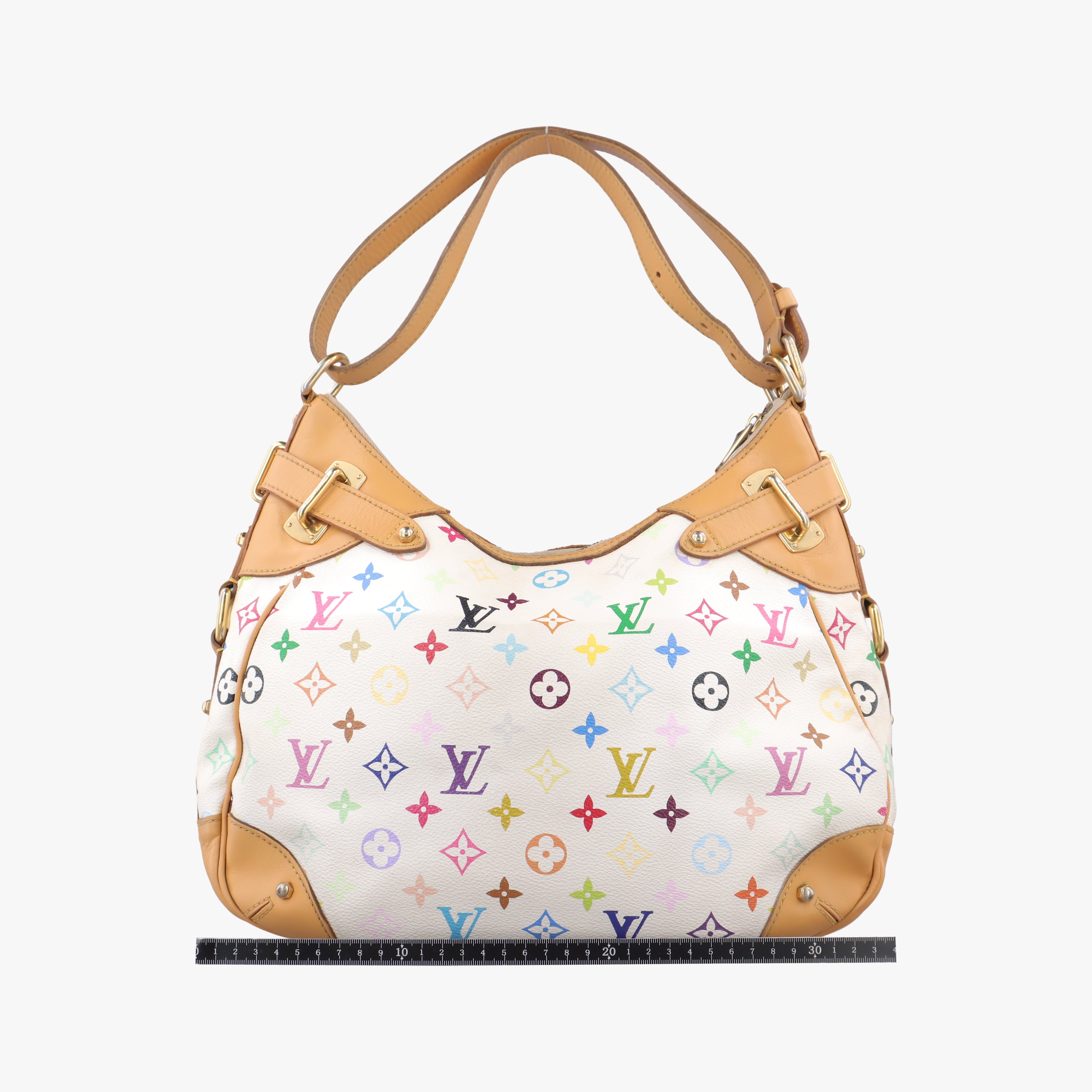 Vintage Louis Vuitton GRETA white Monogram Multicolor M40195 shoulderbag | stylenewstar