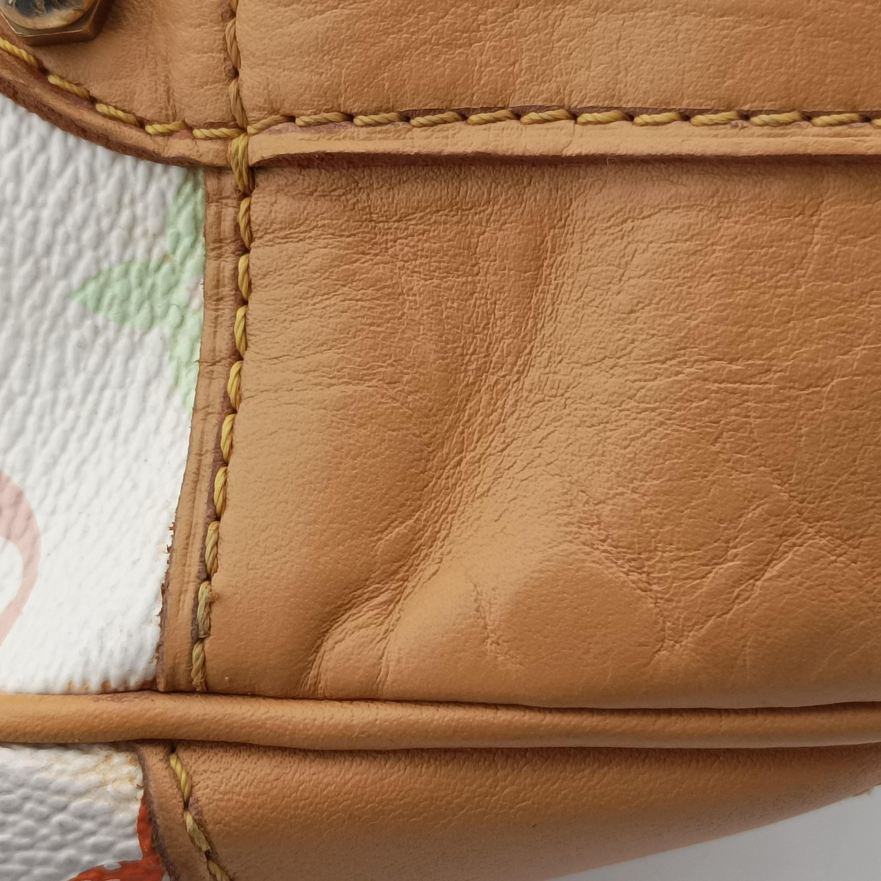 Vintage Louis Vuitton GRETA white Monogram Multicolor M40195 shoulderbag | stylenewstar