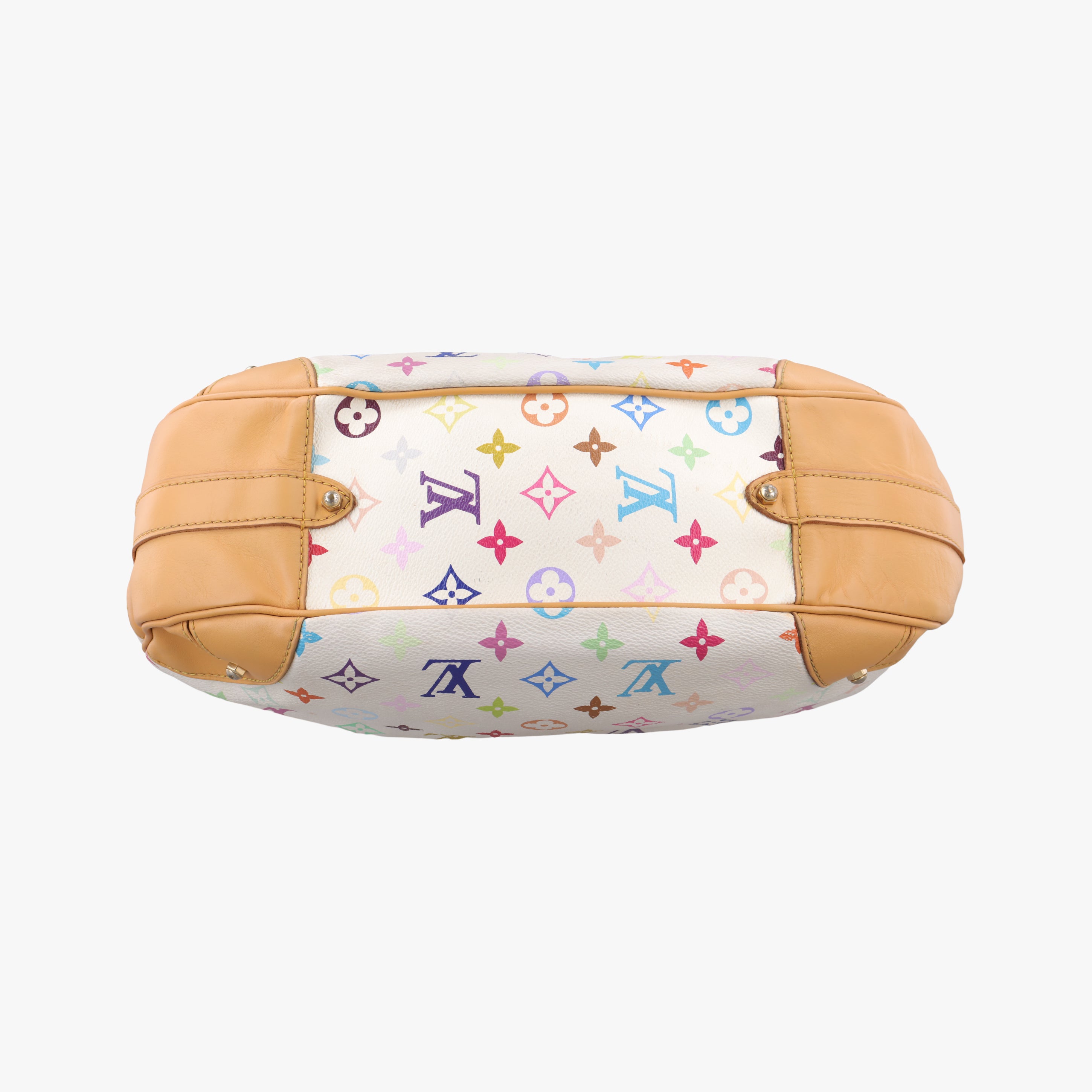 Vintage Louis Vuitton GRETA white Monogram Multicolor M40195 shoulderbag | stylenewstar