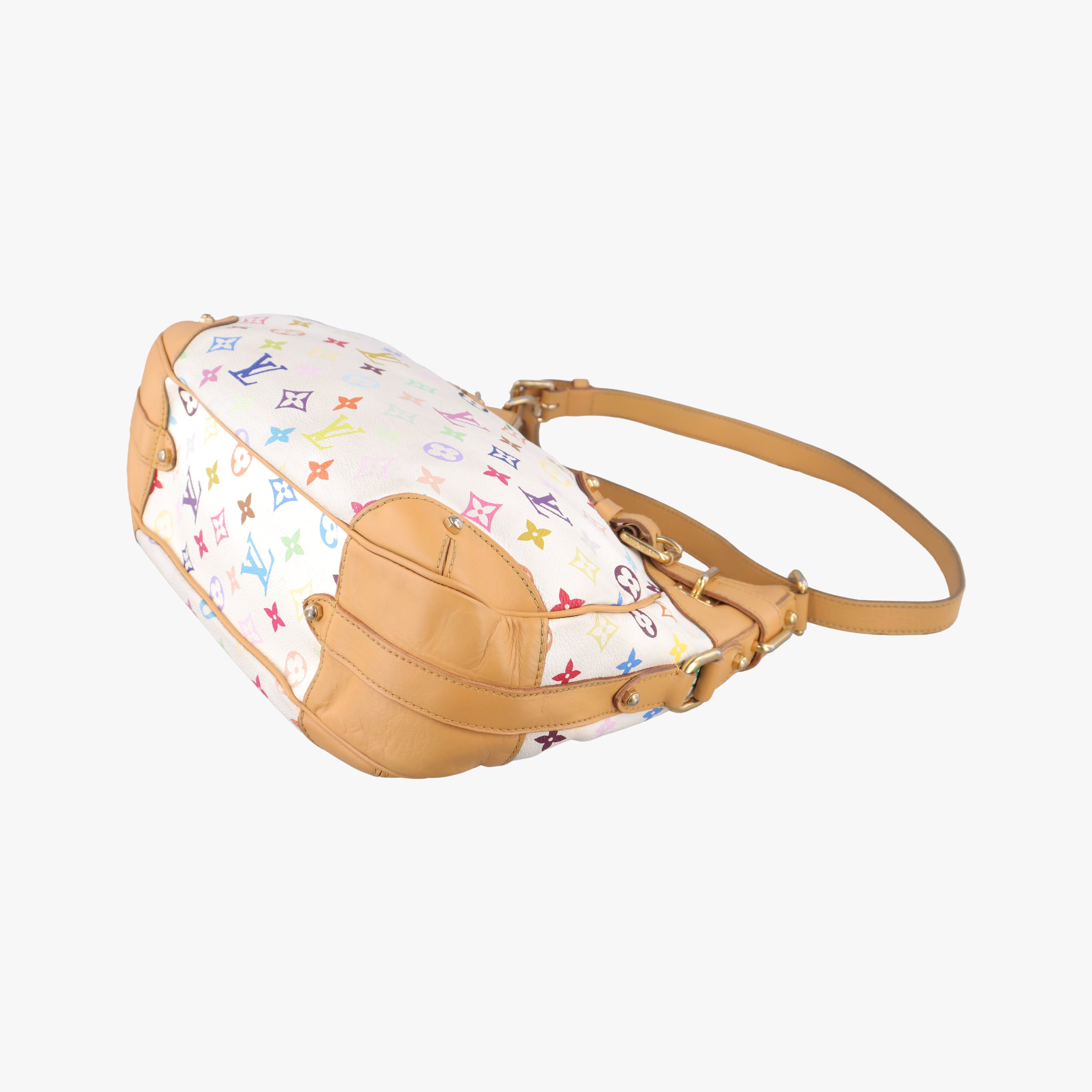 Vintage Louis Vuitton GRETA white Monogram Multicolor M40195 shoulderbag | stylenewstar