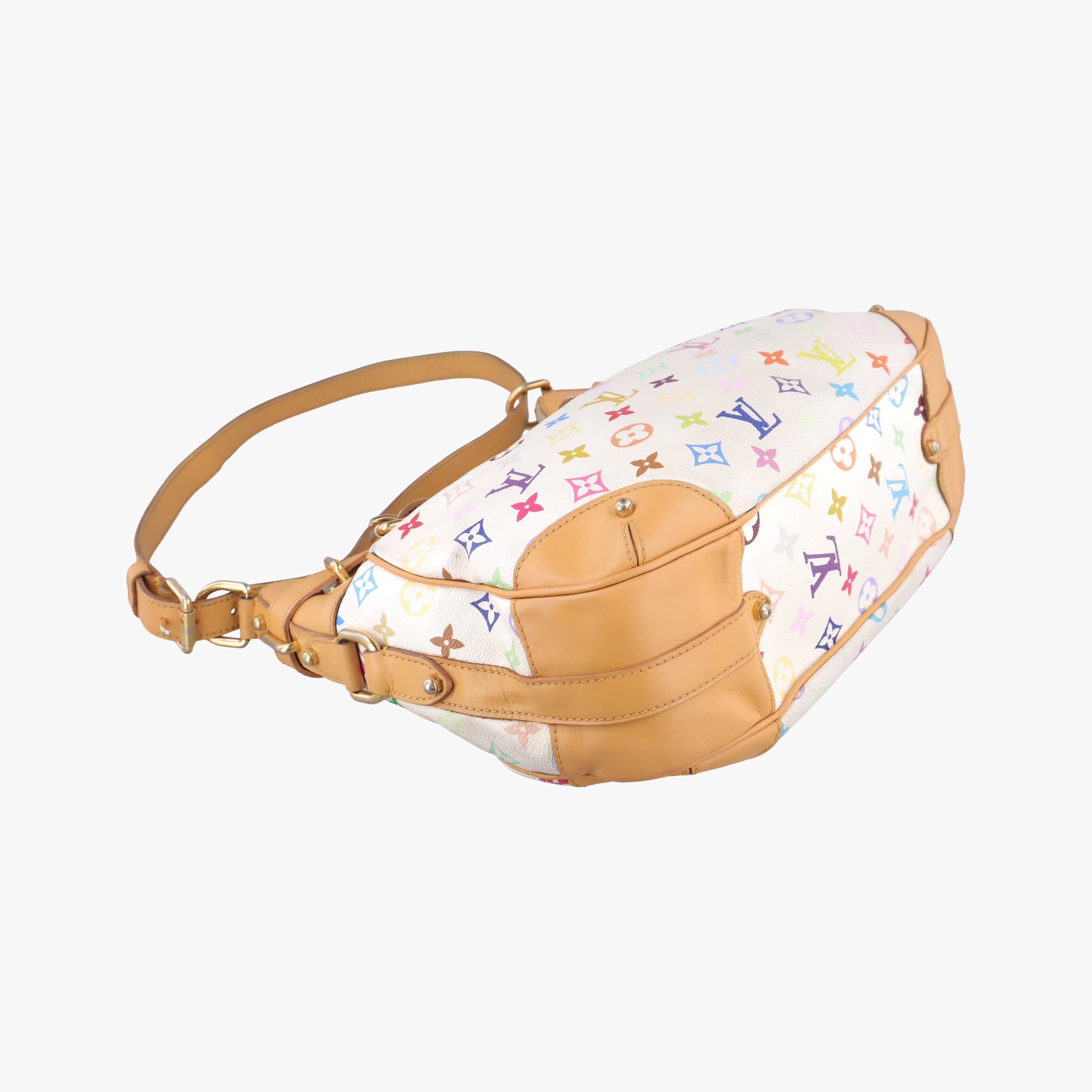Vintage Louis Vuitton GRETA white Monogram Multicolor M40195 shoulderbag | stylenewstar