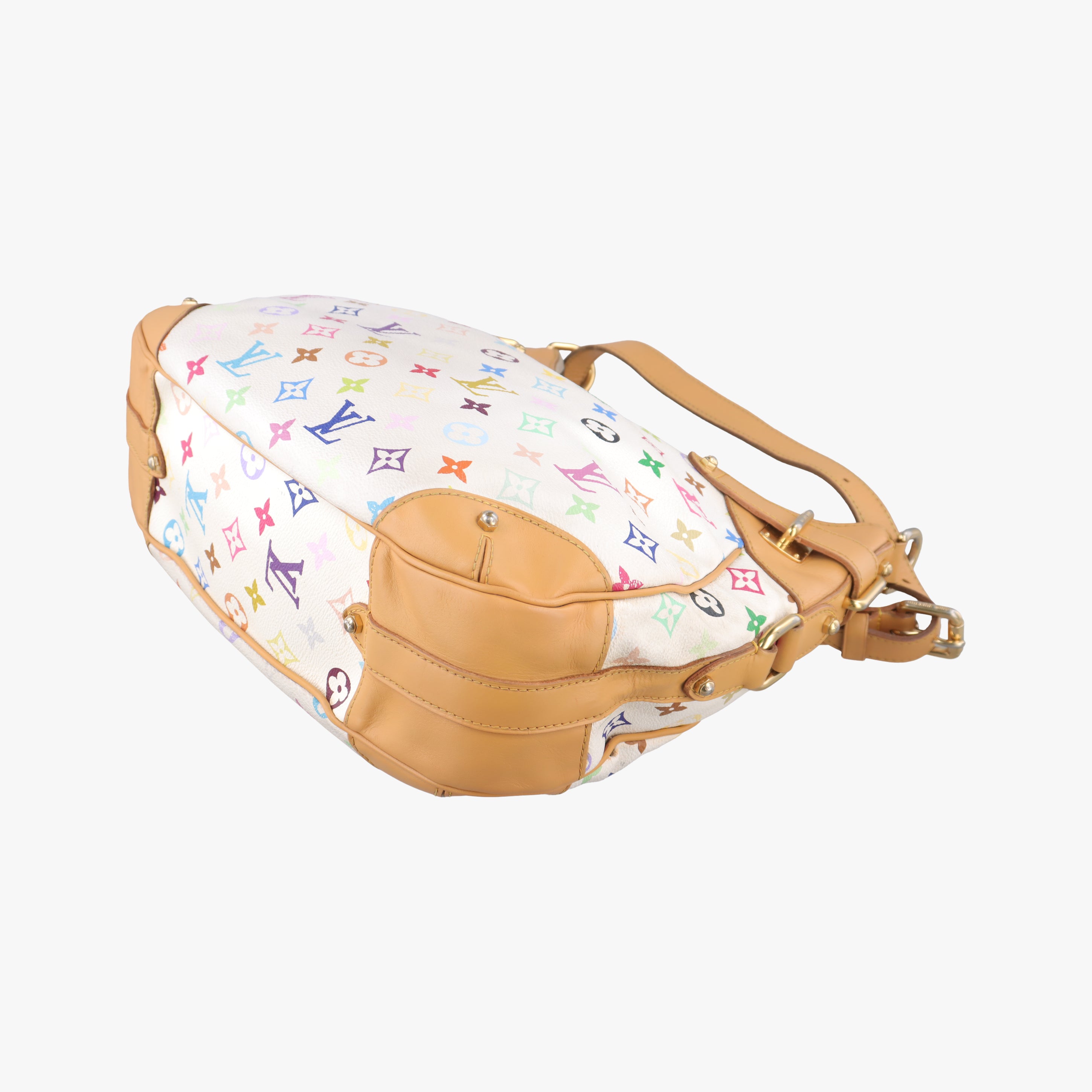 Vintage Louis Vuitton GRETA white Monogram Multicolor M40195 shoulderbag | stylenewstar