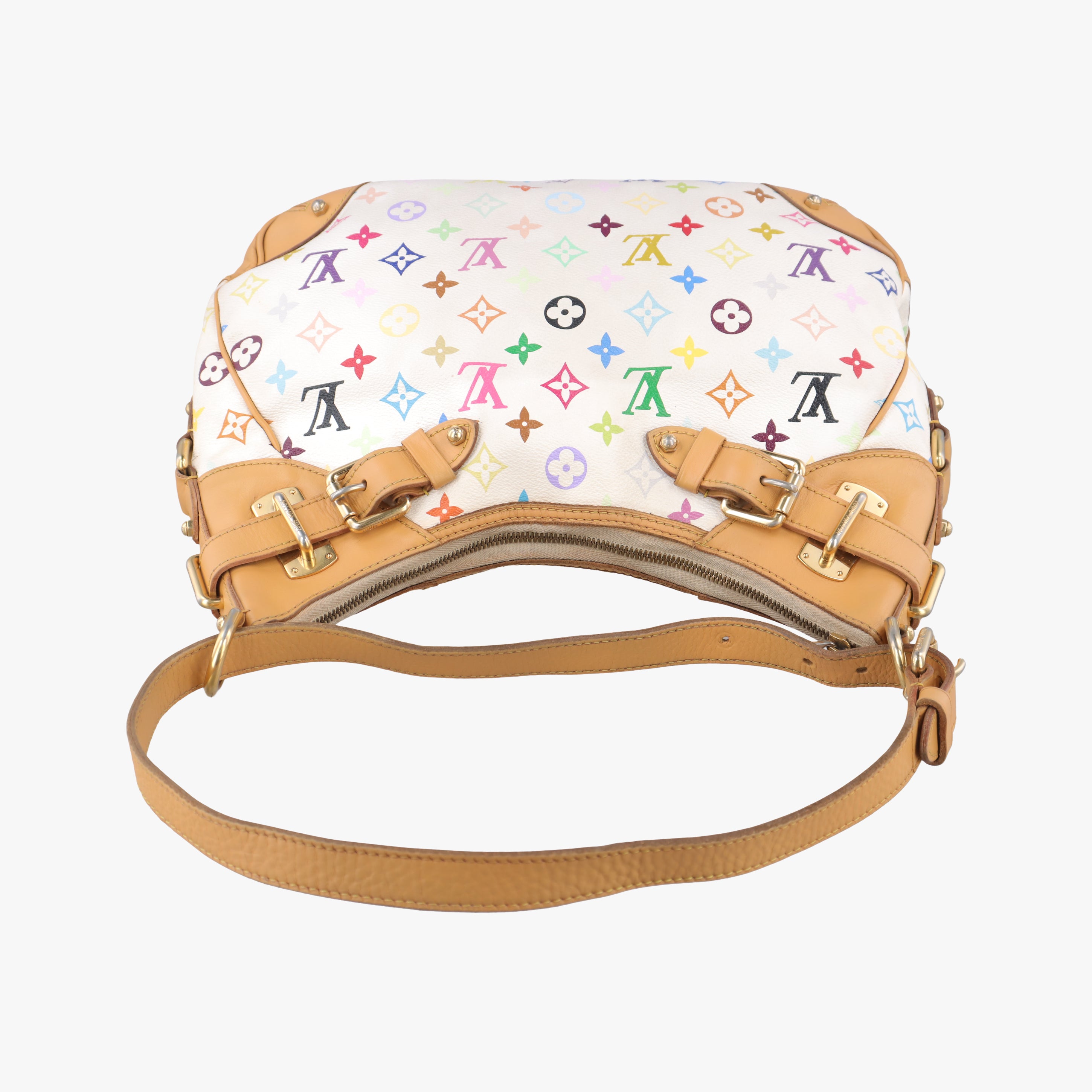 Vintage Louis Vuitton GRETA white Monogram Multicolor M40195 shoulderbag | stylenewstar