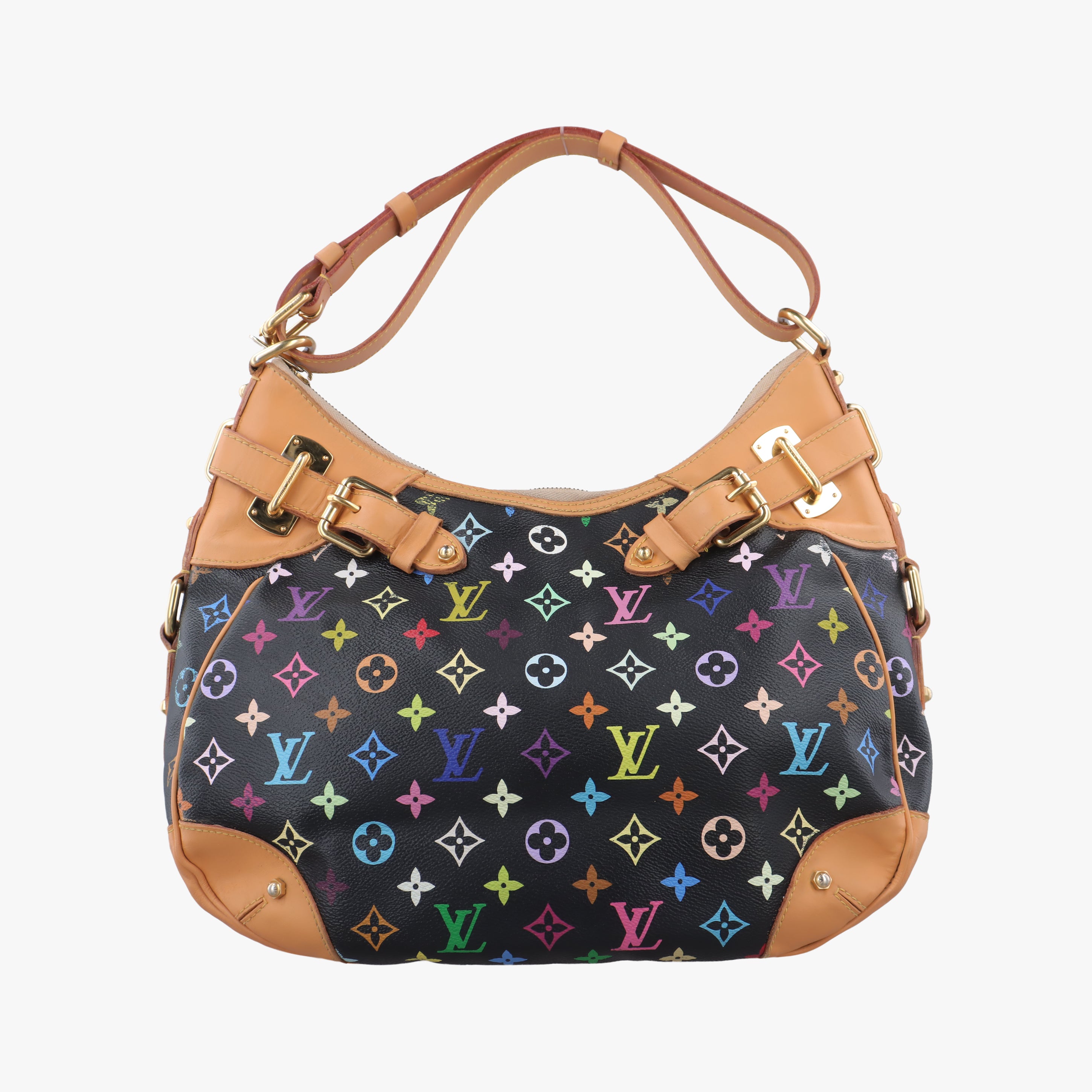Pre-owned Louis Vuitton GRETA Noir Monogram Multicolor M40196 shoulderbag | stylenewstar