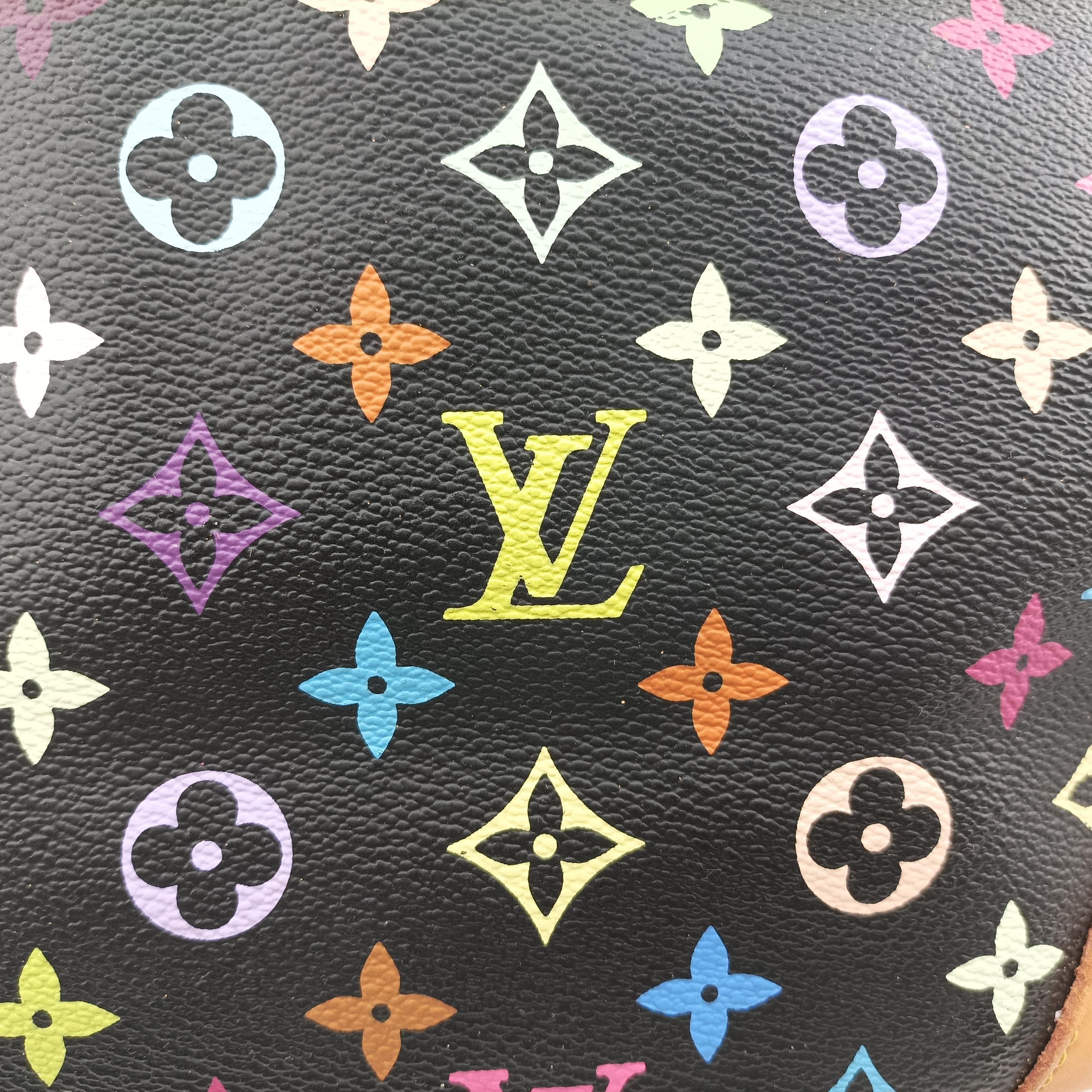 Pre-owned Louis Vuitton GRETA Noir Monogram Multicolor M40196 shoulderbag | stylenewstar