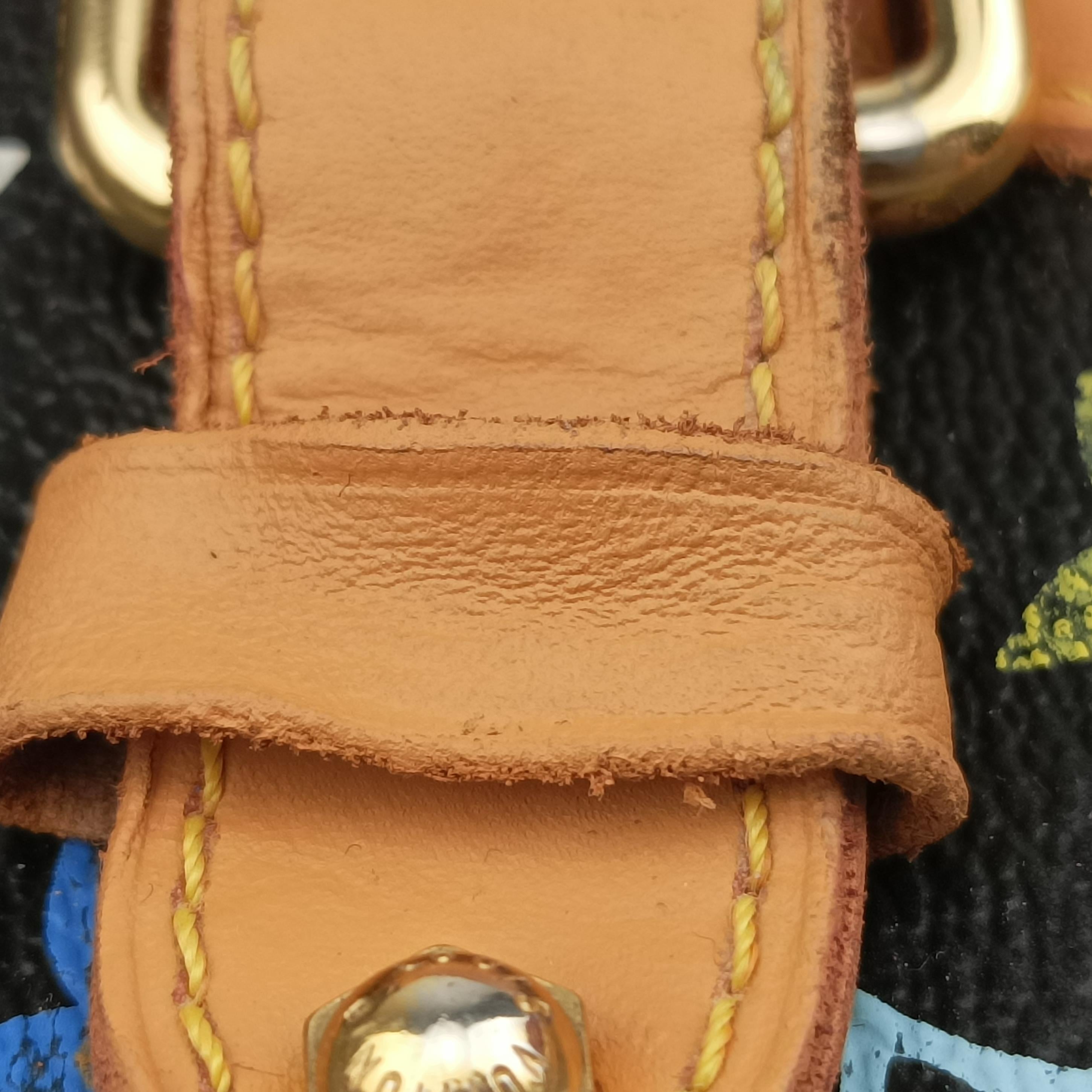Pre-owned Louis Vuitton GRETA Noir Monogram Multicolor M40196 shoulderbag | stylenewstar