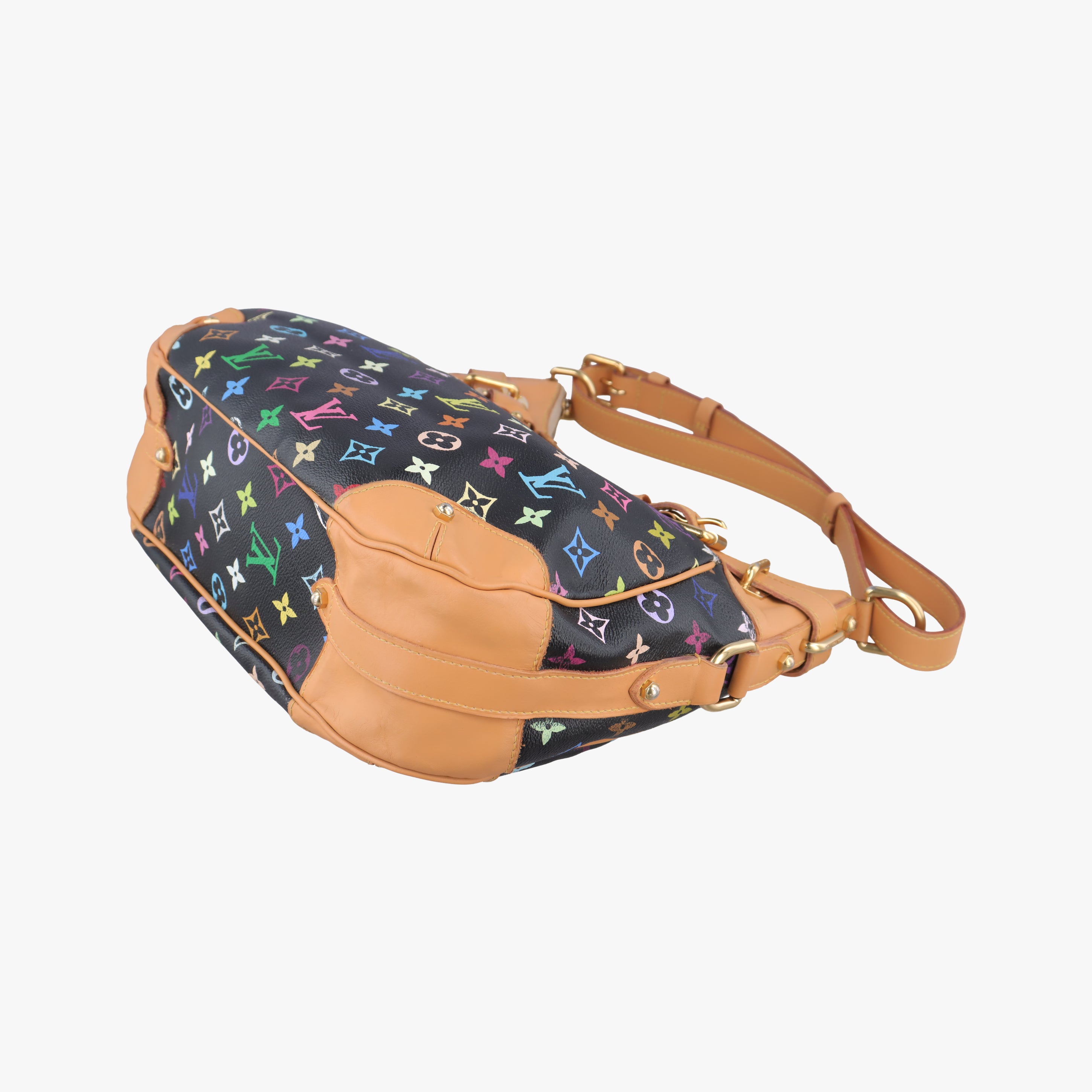 Pre-owned Louis Vuitton GRETA Noir Monogram Multicolor M40196 shoulderbag | stylenewstar