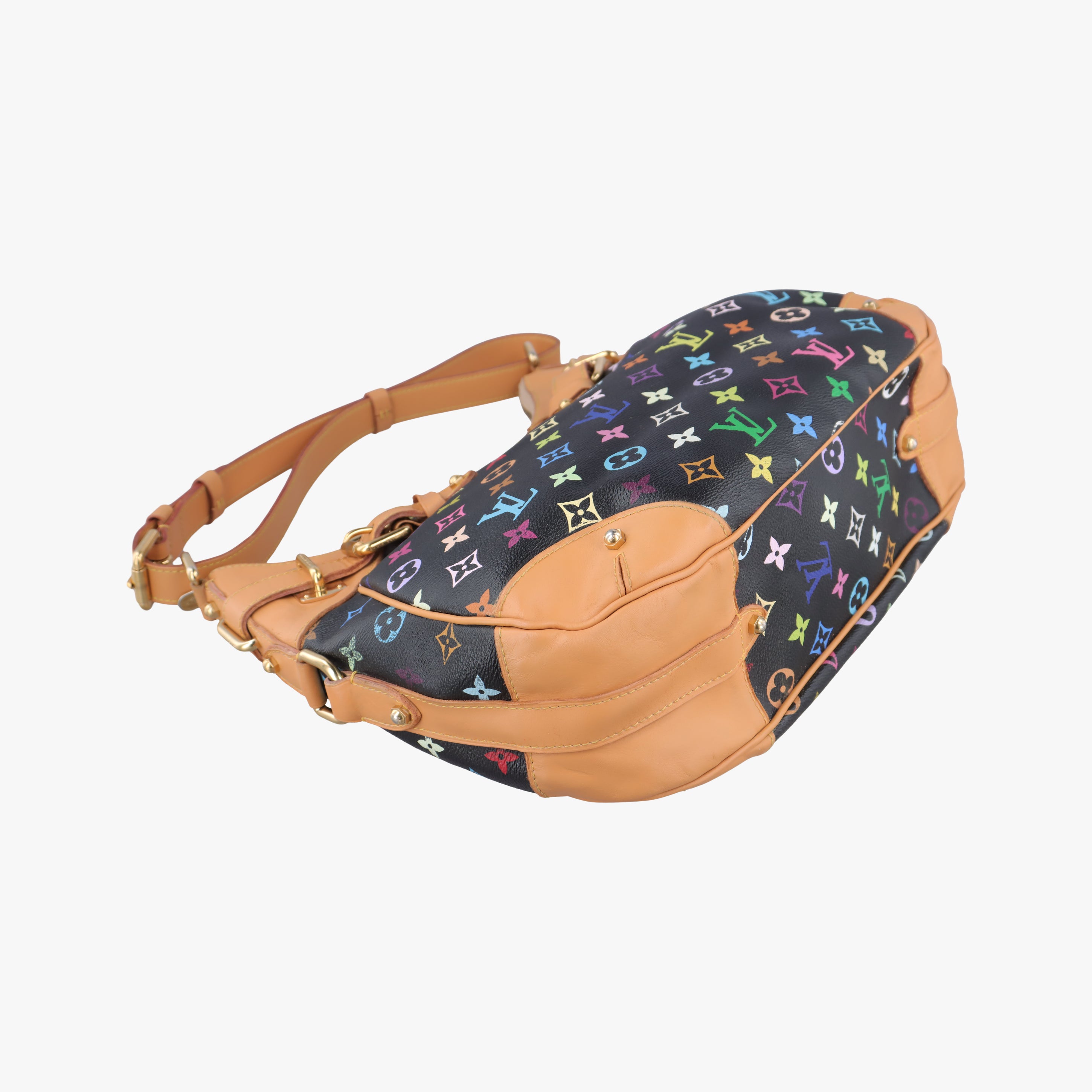 Pre-owned Louis Vuitton GRETA Noir Monogram Multicolor M40196 shoulderbag | stylenewstar