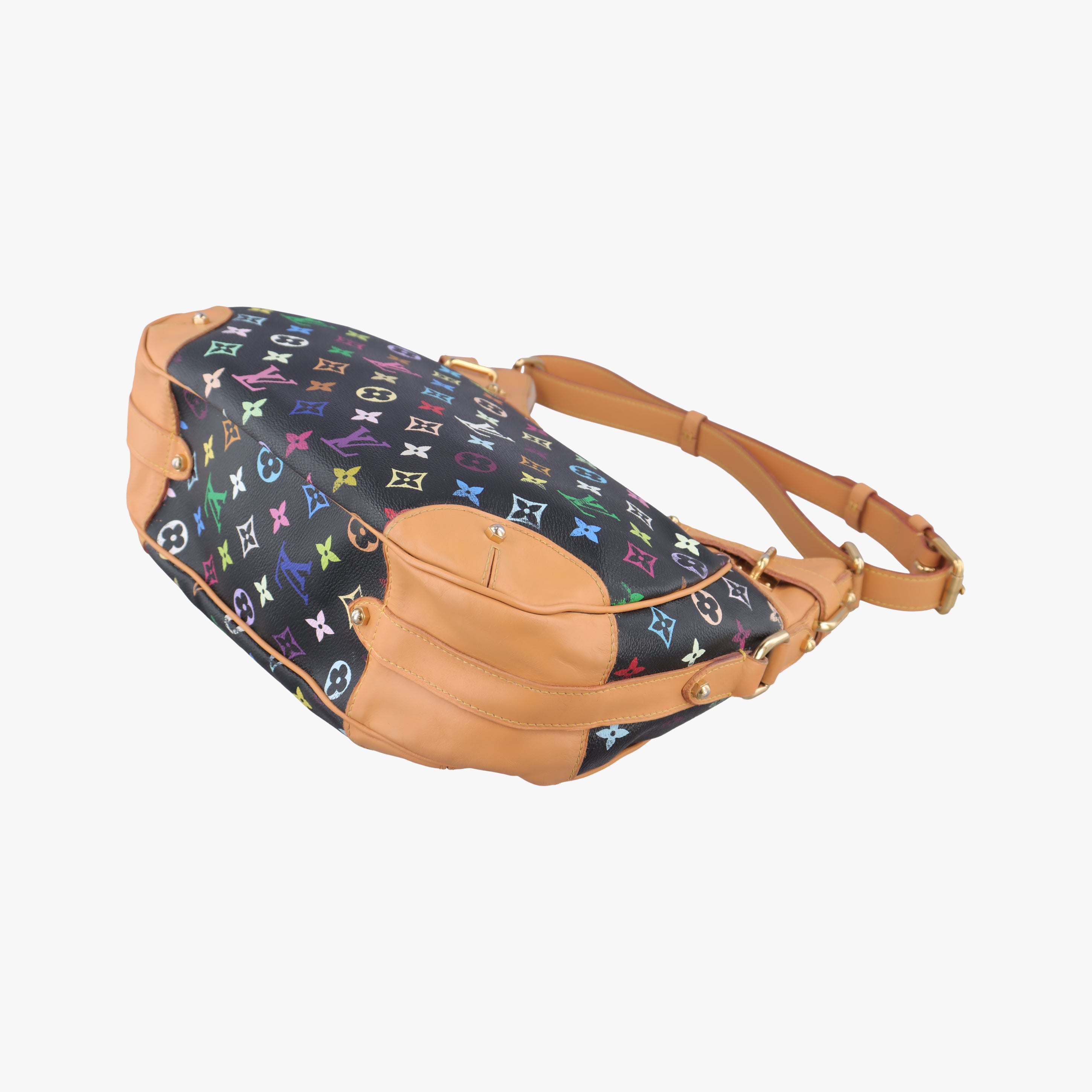 Pre-owned Louis Vuitton GRETA Noir Monogram Multicolor M40196 shoulderbag | stylenewstar