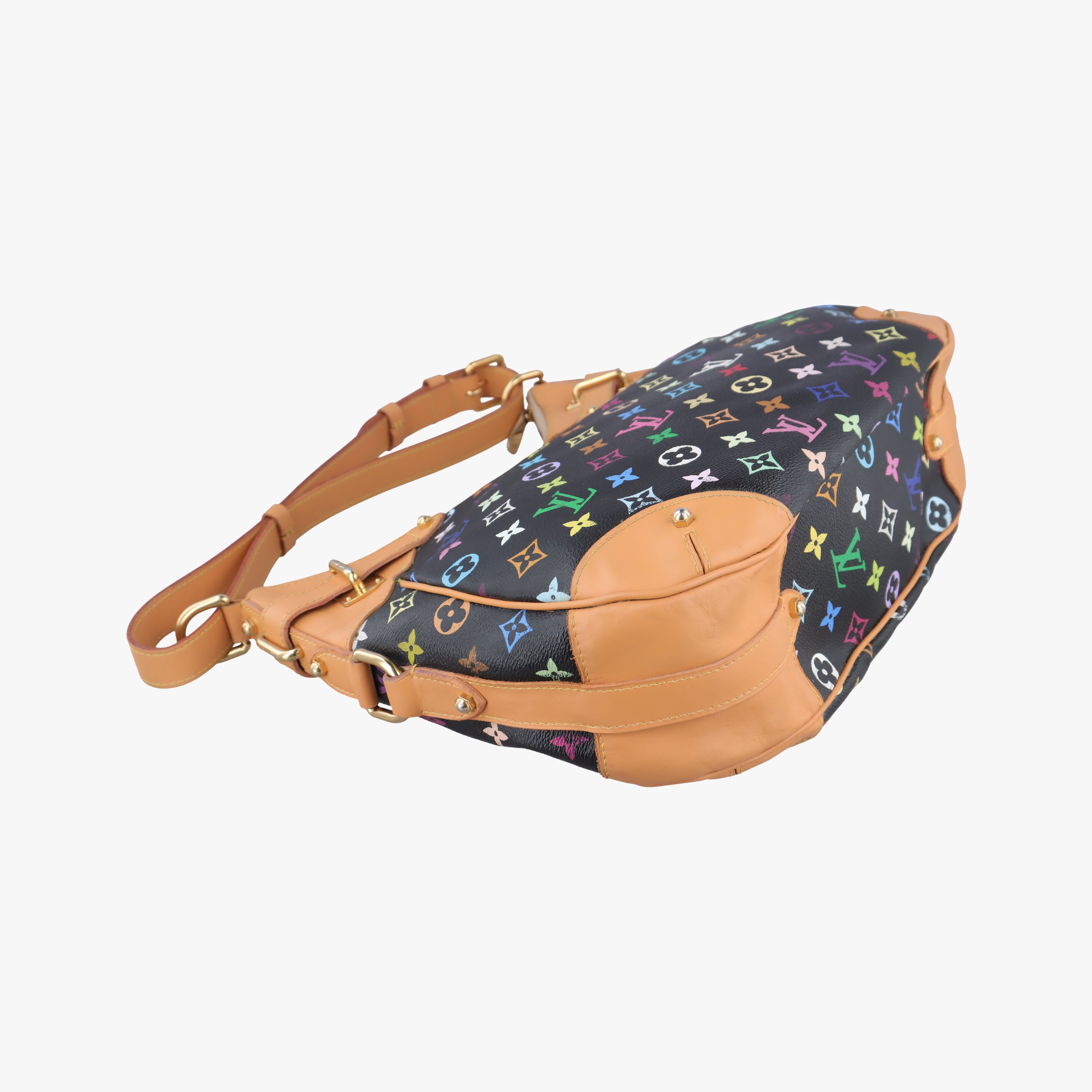 Pre-owned Louis Vuitton GRETA Noir Monogram Multicolor M40196 shoulderbag | stylenewstar