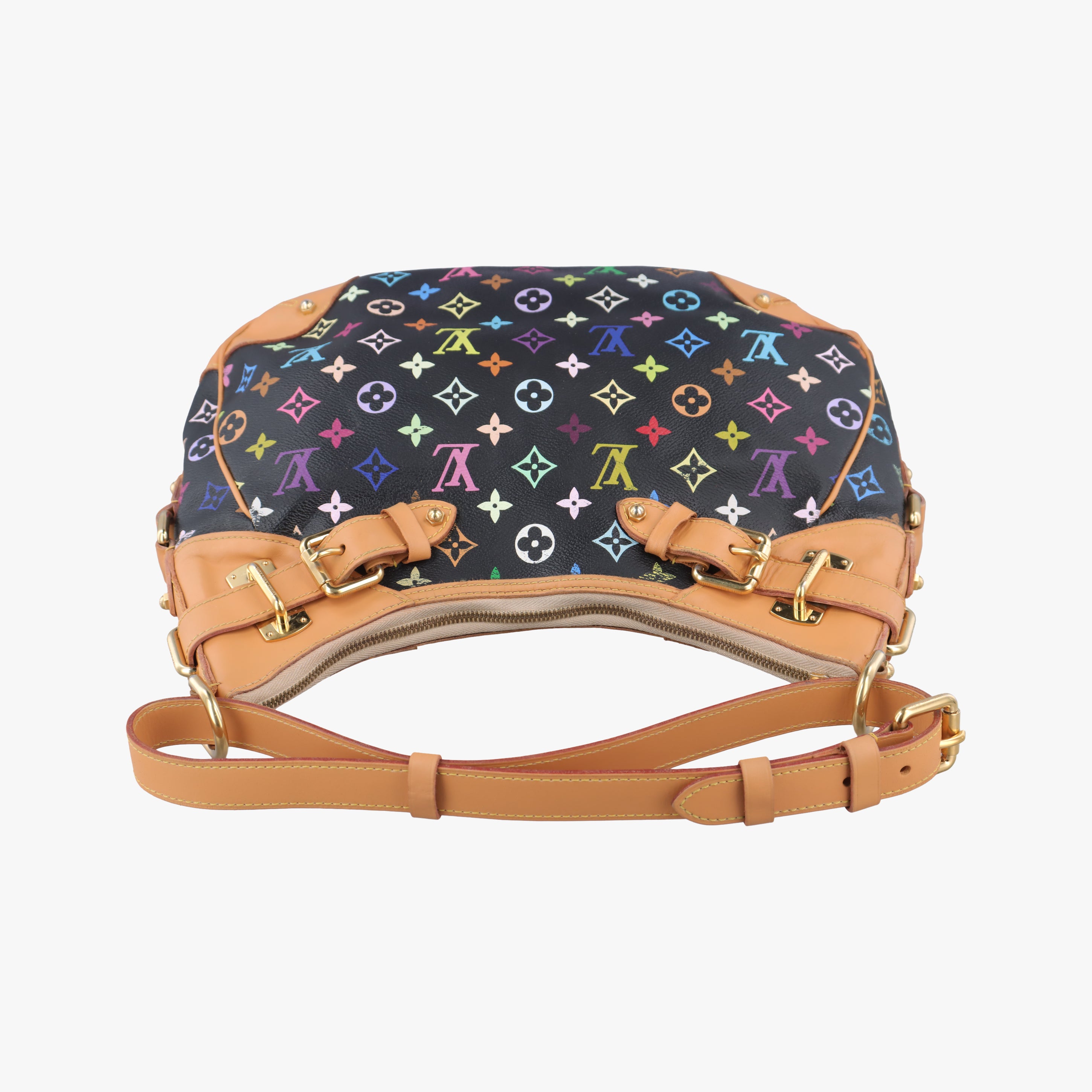 Pre-owned Louis Vuitton GRETA Noir Monogram Multicolor M40196 shoulderbag | stylenewstar