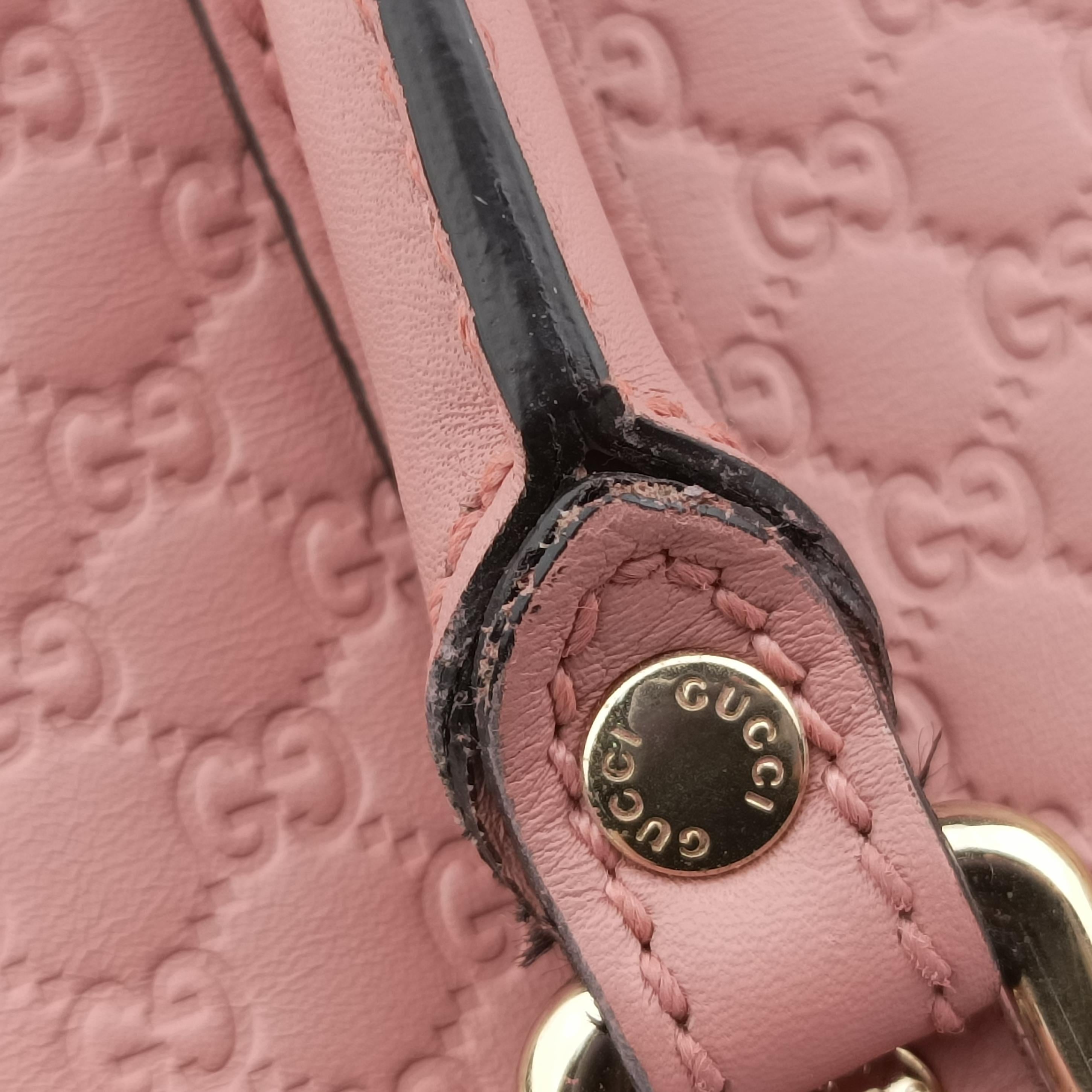 Vintage Gucci Microguccissima Pink Leather 449654 shoulderbag | stylenewstar