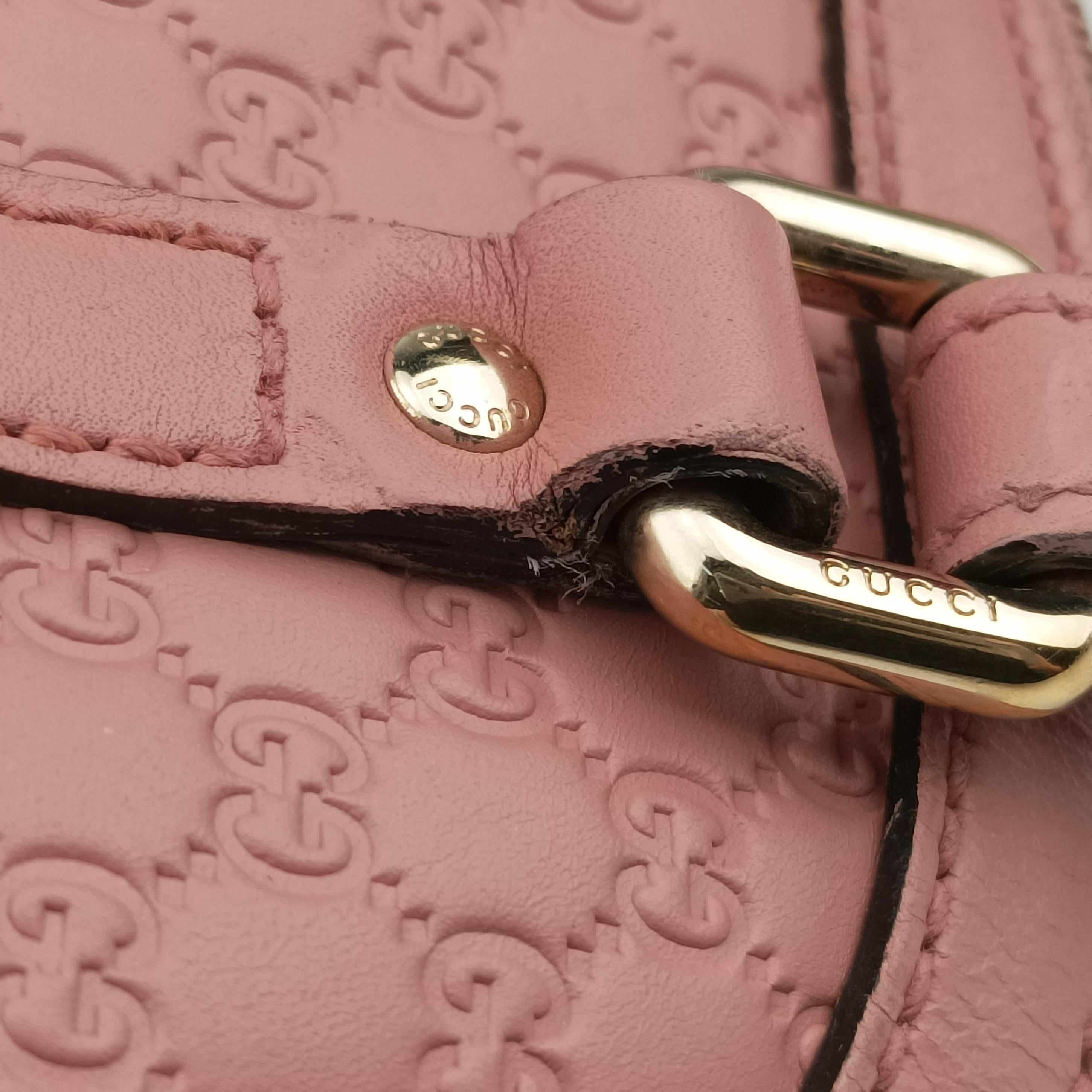 Vintage Gucci Microguccissima Pink Leather 449654 shoulderbag | stylenewstar