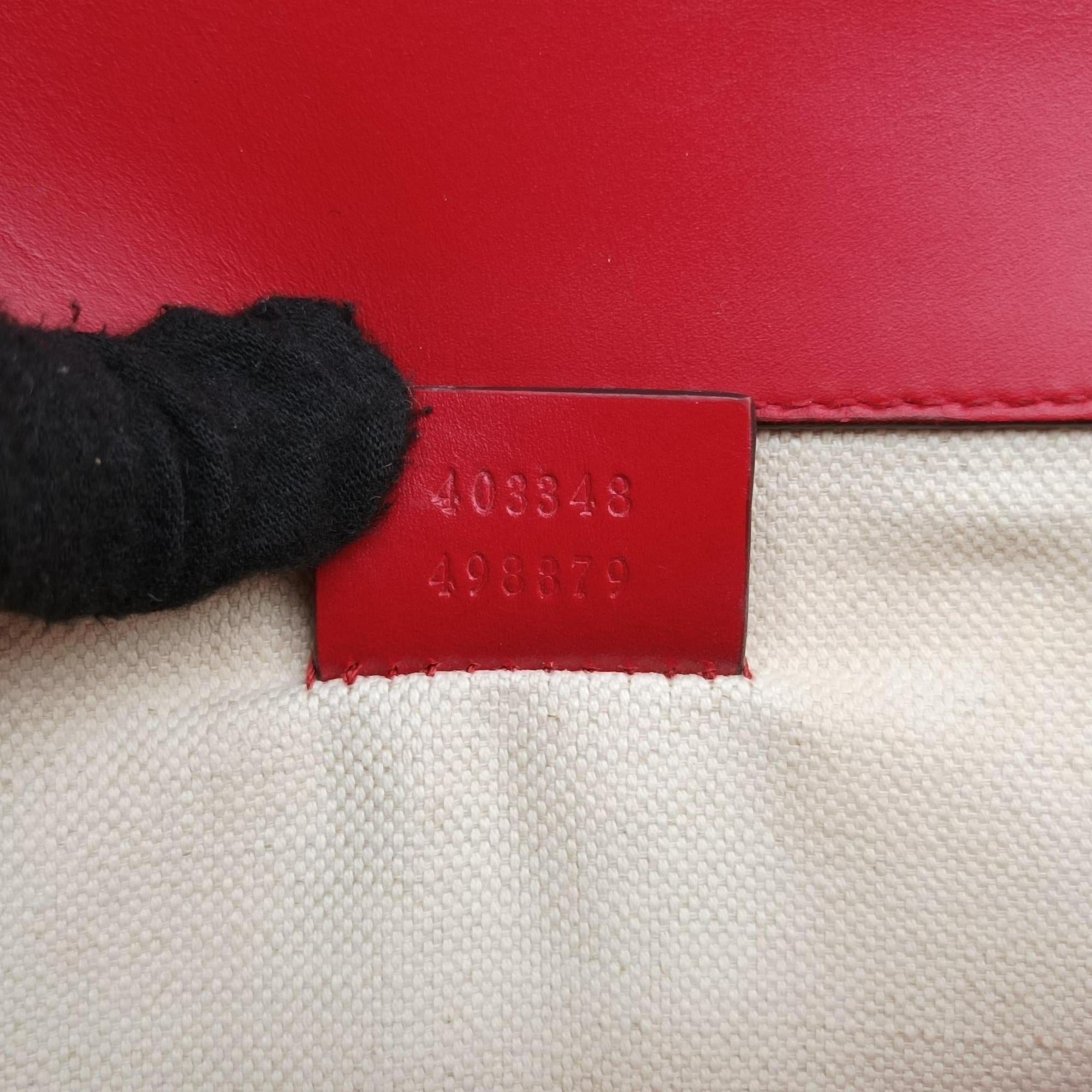 Pre-owned Gucci Dionysus Red Leather 403348 shoulderbag | stylenewstar