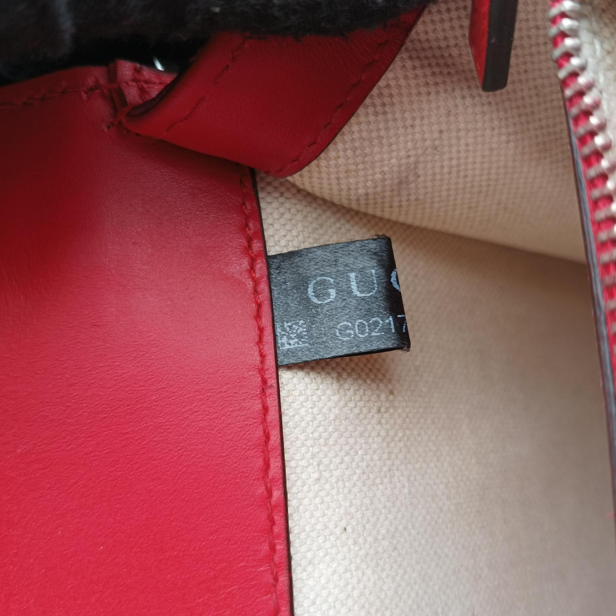 Pre-owned Gucci Dionysus Red Leather 403348 shoulderbag | stylenewstar