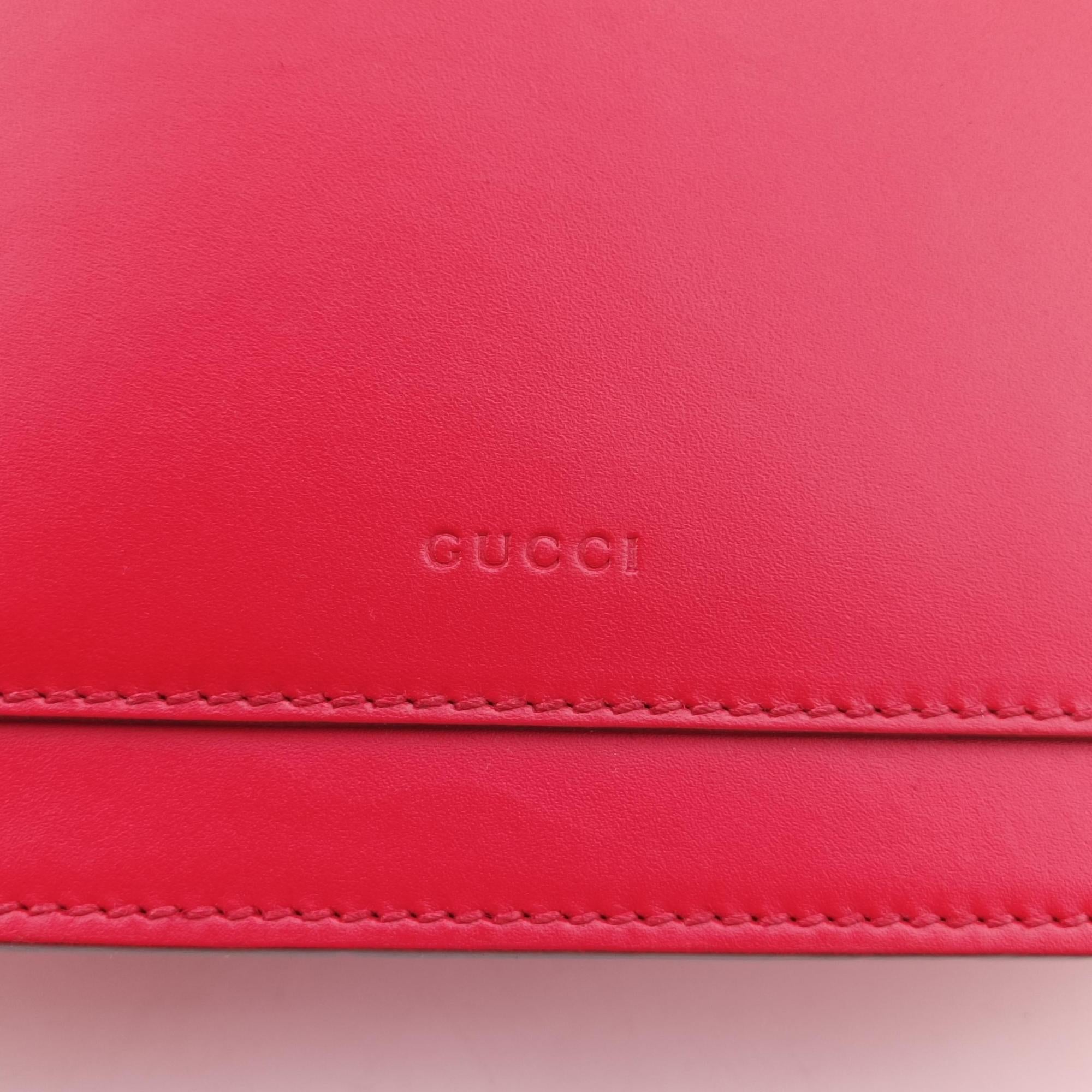 Pre-owned Gucci Dionysus Red Leather 403348 shoulderbag | stylenewstar