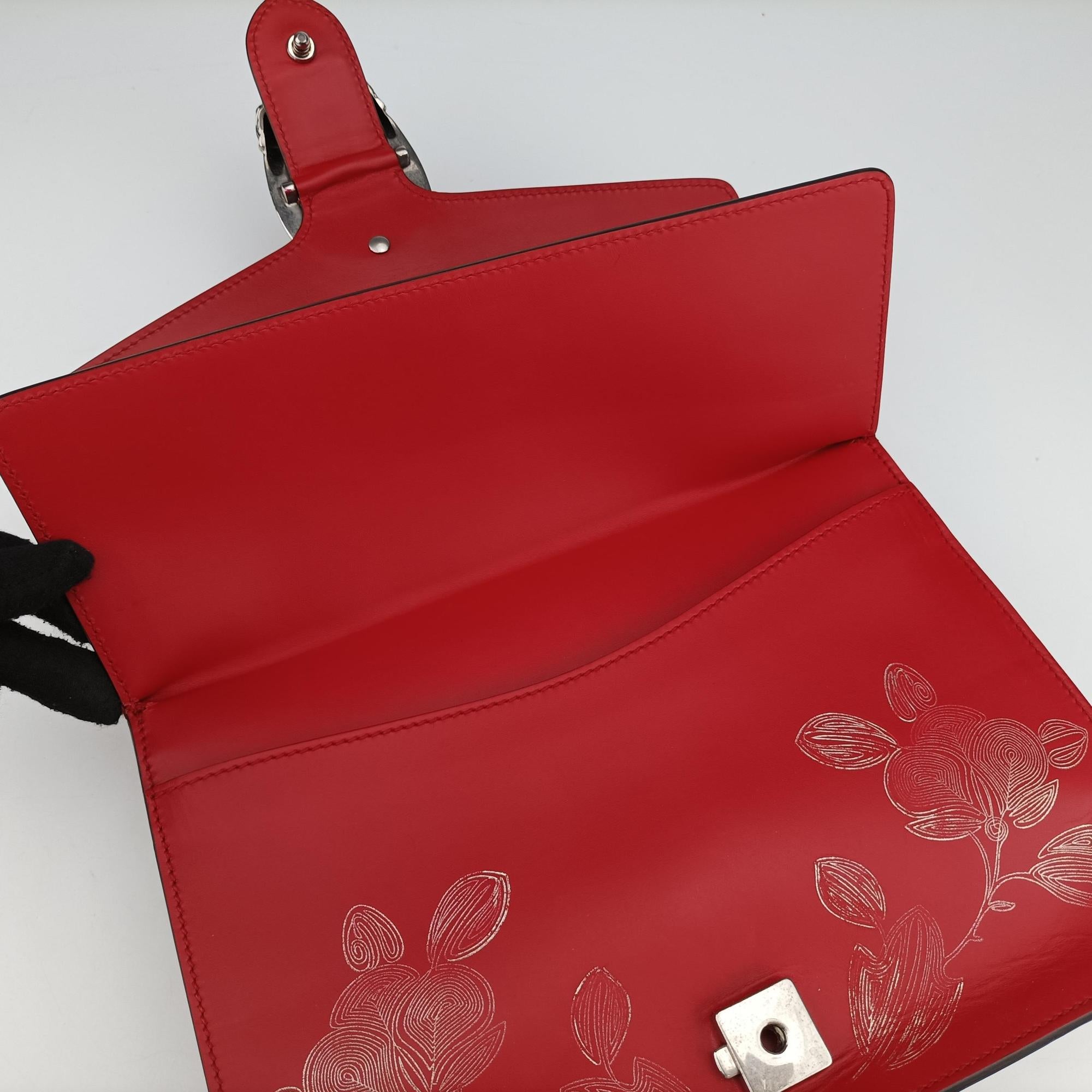 Pre-owned Gucci Dionysus Red Leather 403348 shoulderbag | stylenewstar