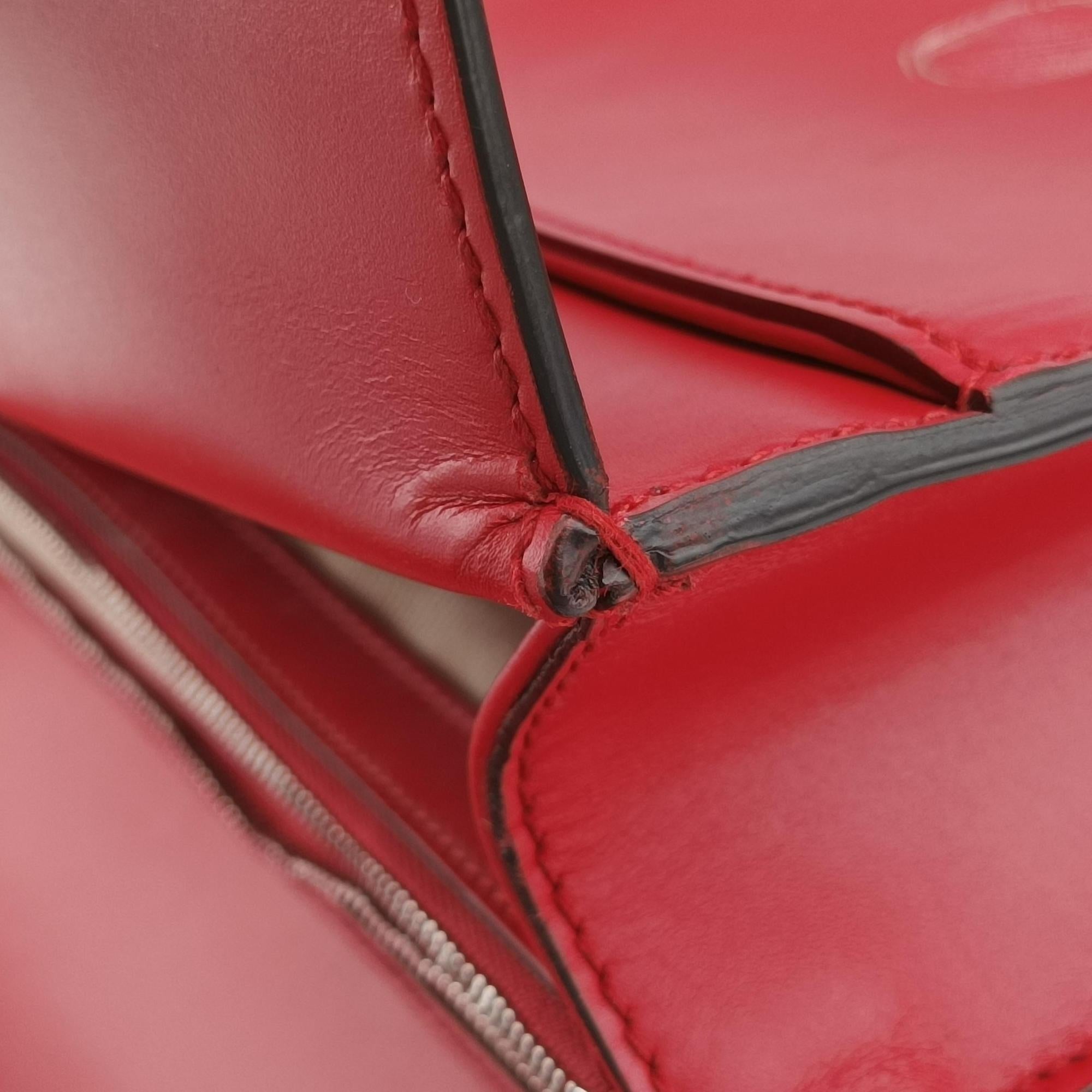 Pre-owned Gucci Dionysus Red Leather 403348 shoulderbag | stylenewstar