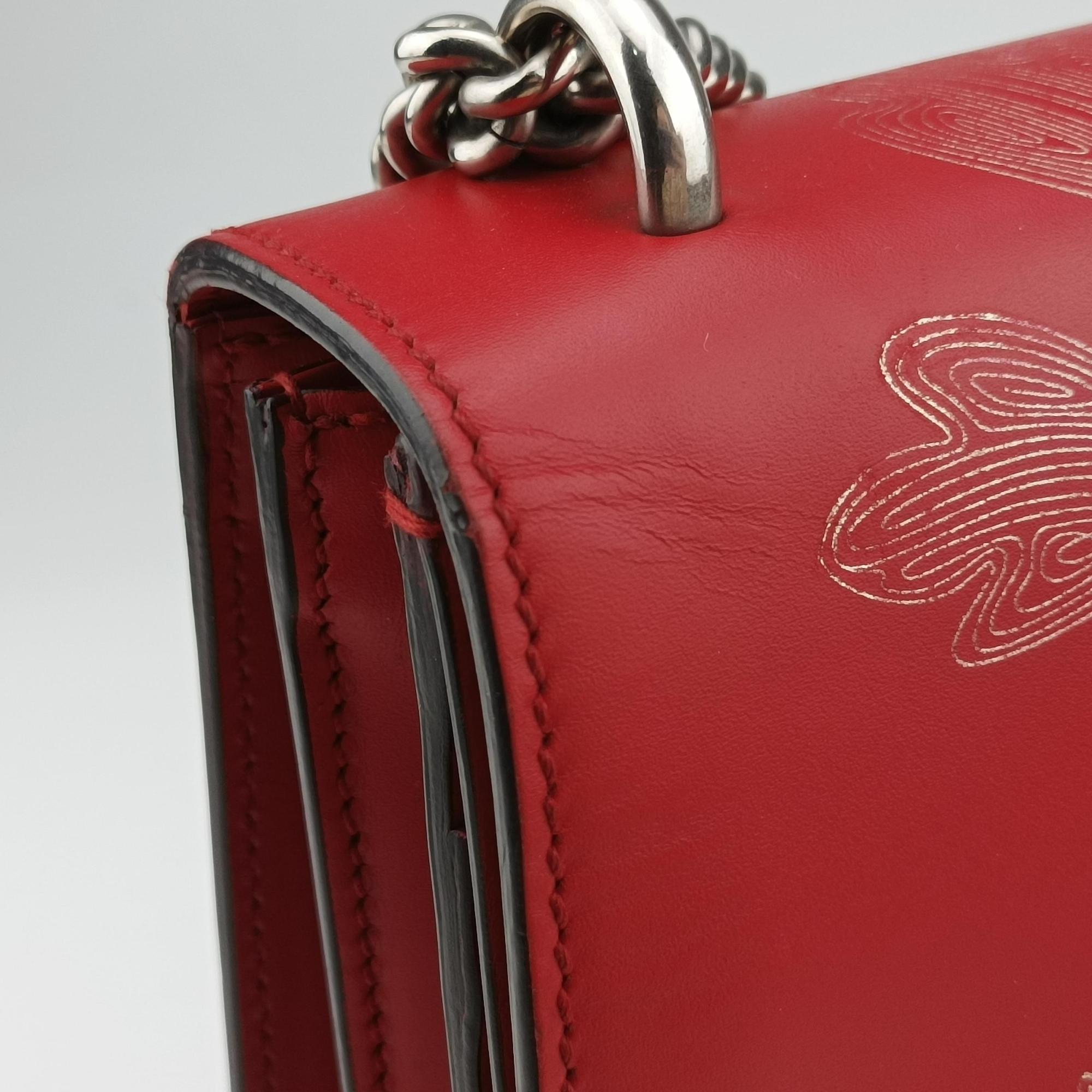 Pre-owned Gucci Dionysus Red Leather 403348 shoulderbag | stylenewstar